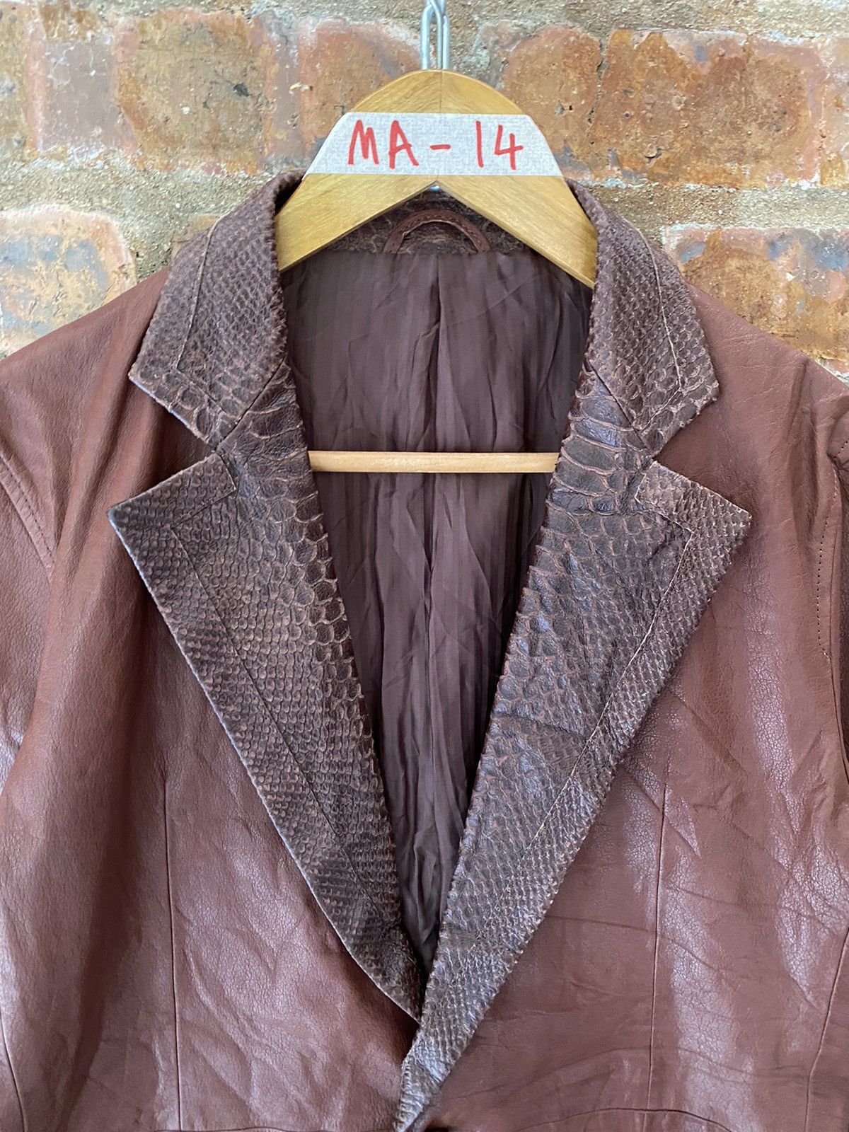 Tornado Mart 🔥🔥🔥Tornado Mart Snake Skin Leather Jacket Size US M / EU 48-50 / 2 - 5 Thumbnail