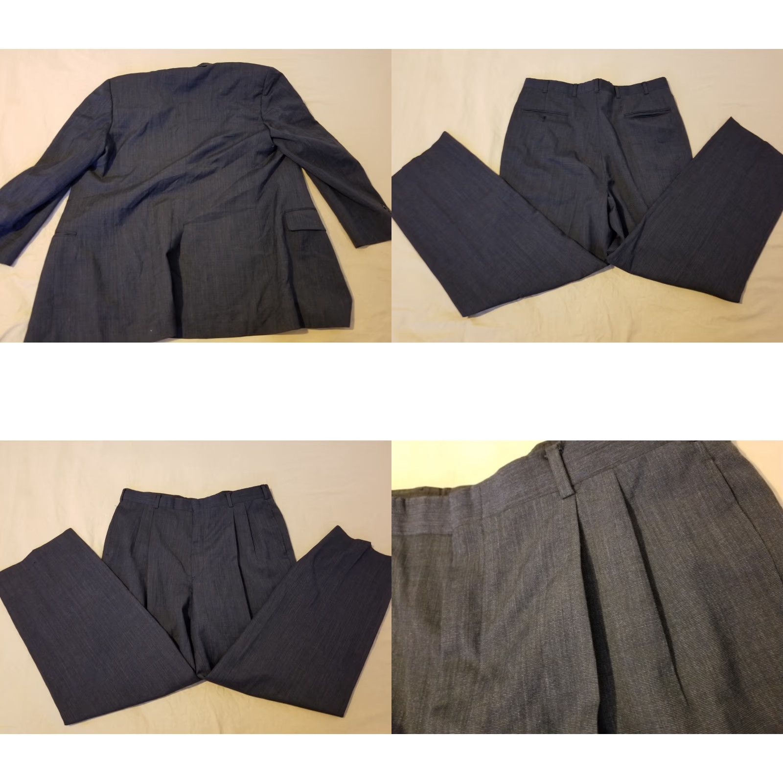 Brooks Brothers Brooks Brothers Mens Wool Suit Gray 40 42 2 Piece Regular Size 40R - 9 Thumbnail