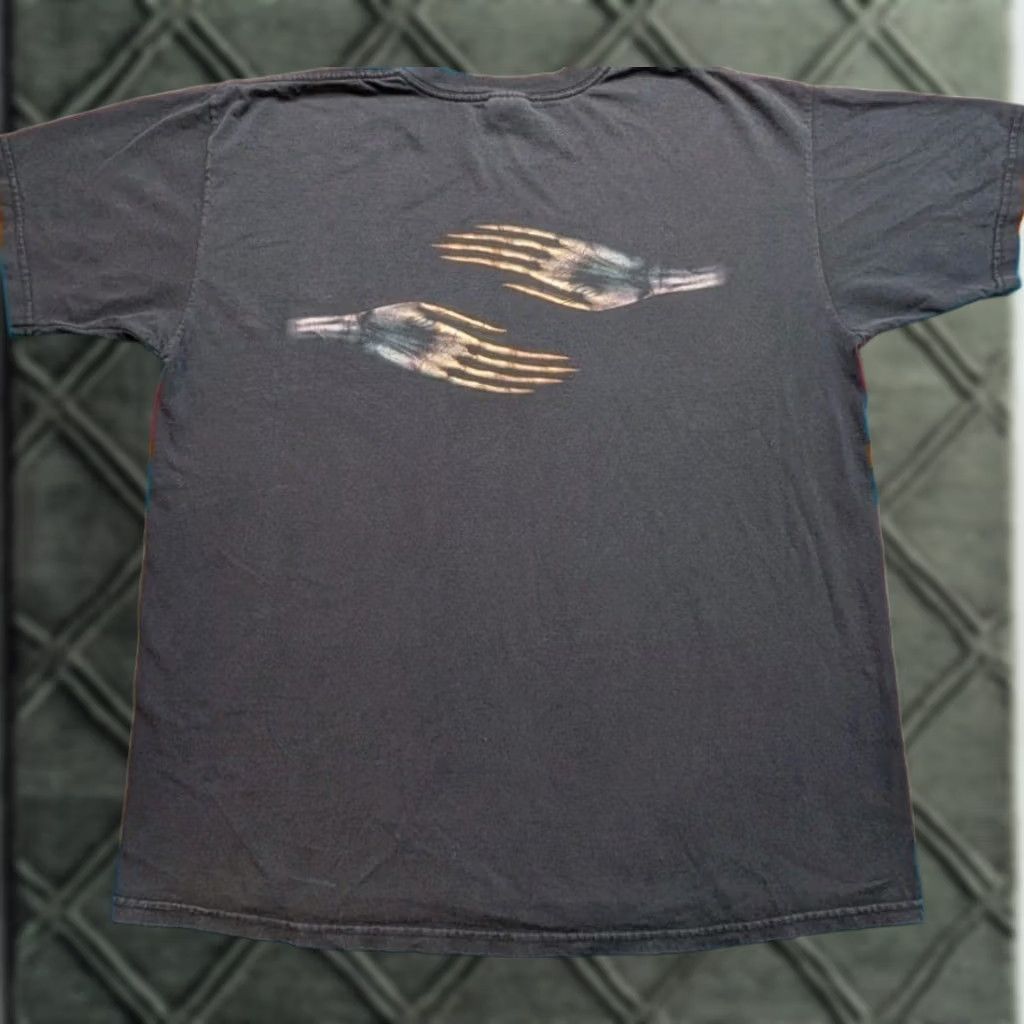 Anvil VINTAGE Tool Skeleton Hands Shirt Band Tour Double-Sided Faded Black XL Men T-Shirt Iron Maiden Pantera Tool Salival Skeleton Hands Graphic Print"} Size US XL / EU 56 / 4 - 1 Thumbnail