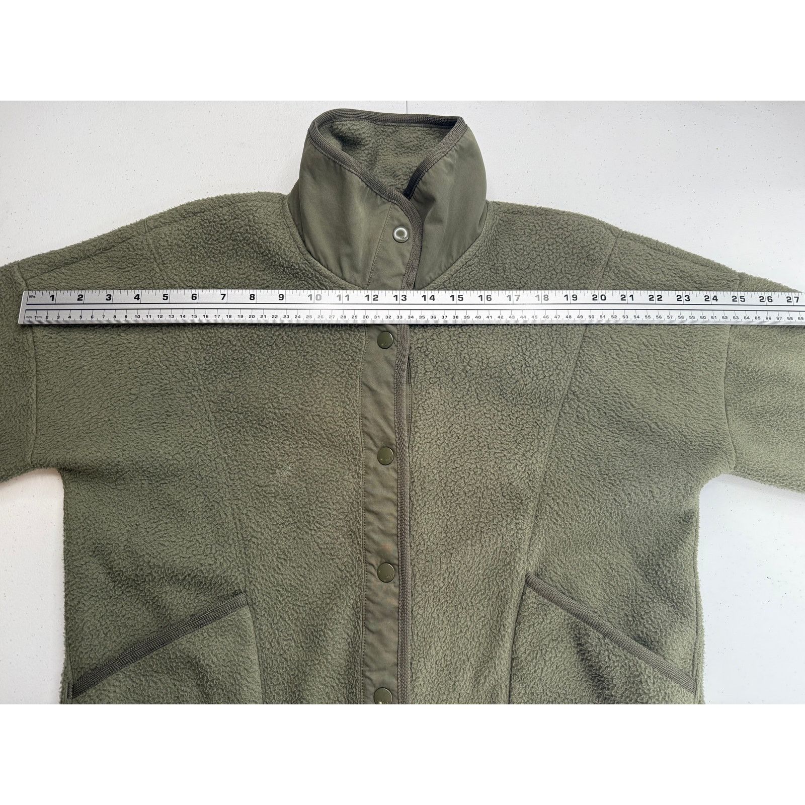 Abercrombie & Fitch Vintage Abercrombie & Fitch Fleece Jacket Olive Green Size M / US 6-8 / IT 42-44 - 10 Thumbnail