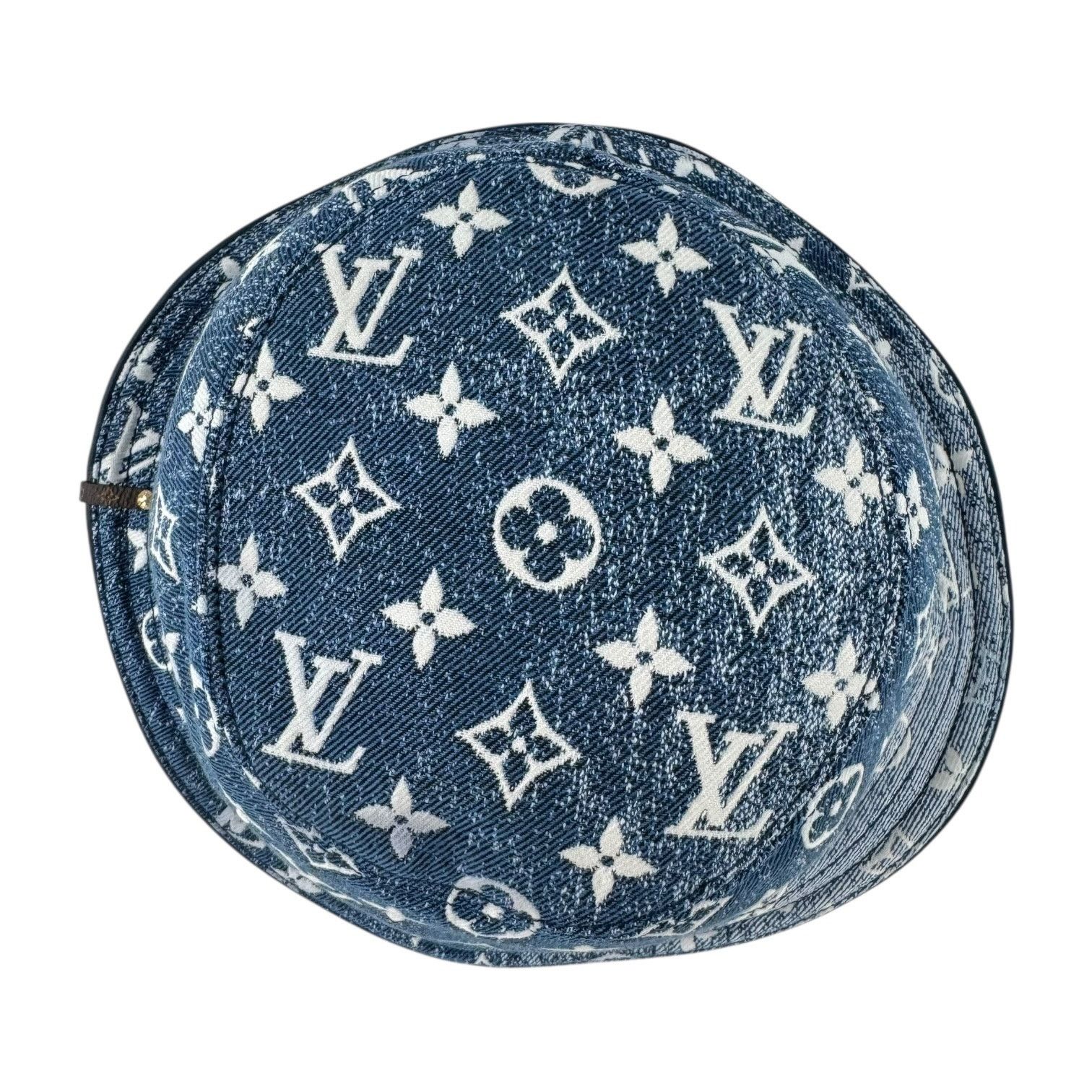 Louis Vuitton Louis Vuitton Monogram Washed Out Denim Bucket Hat Size ONE SIZE - 6 Thumbnail