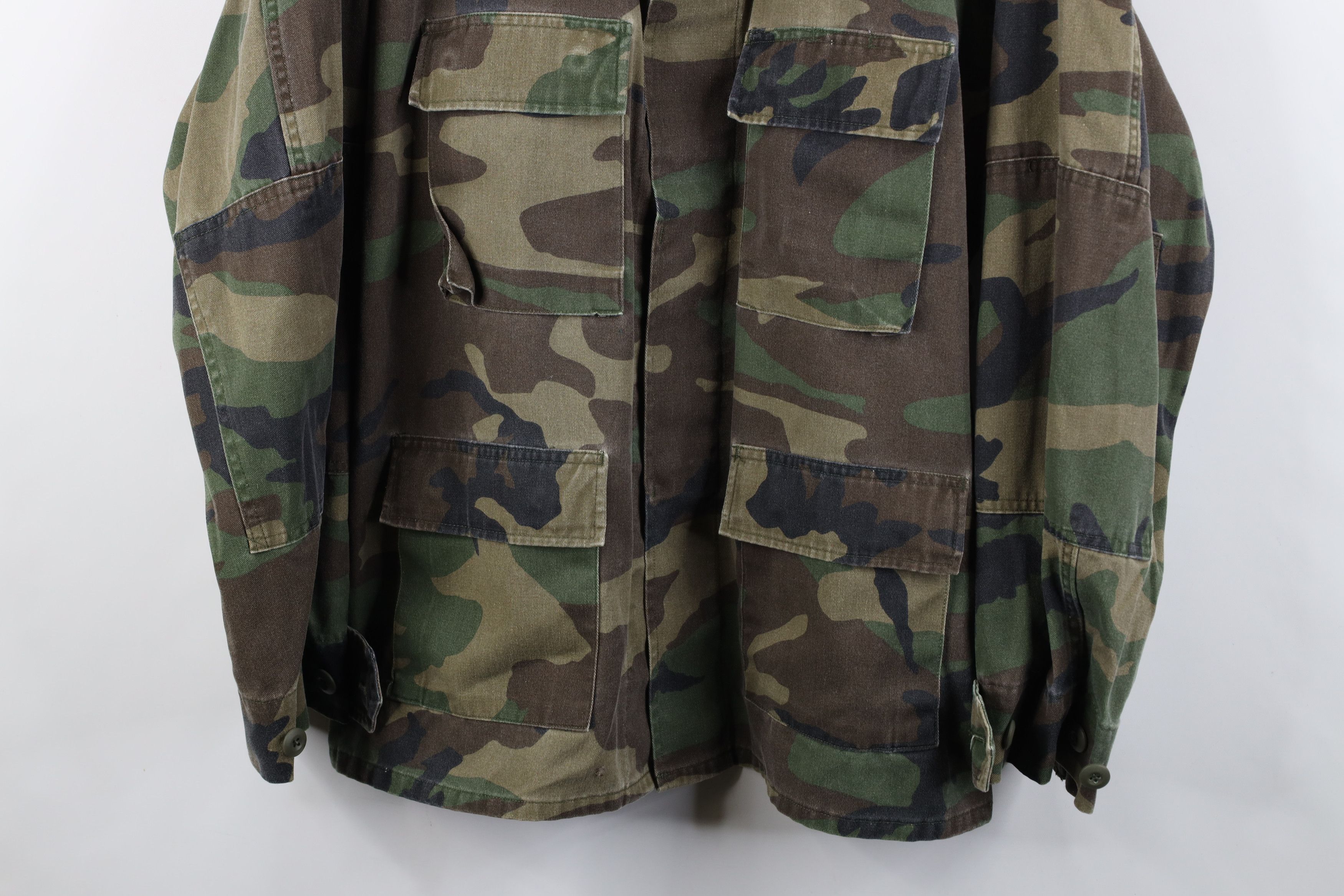 Vintage Vintage 90s Streetwear Military Camouflage Field Jacket Size US L / EU 52-54 / 3 - 3 Thumbnail