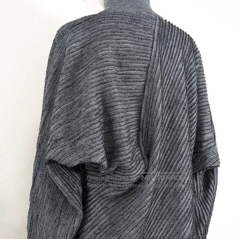 Issey Miyake Issey Miyake Runway Style Irregular Gray Sweater Size L / US 10 / IT 46 - 5 Thumbnail