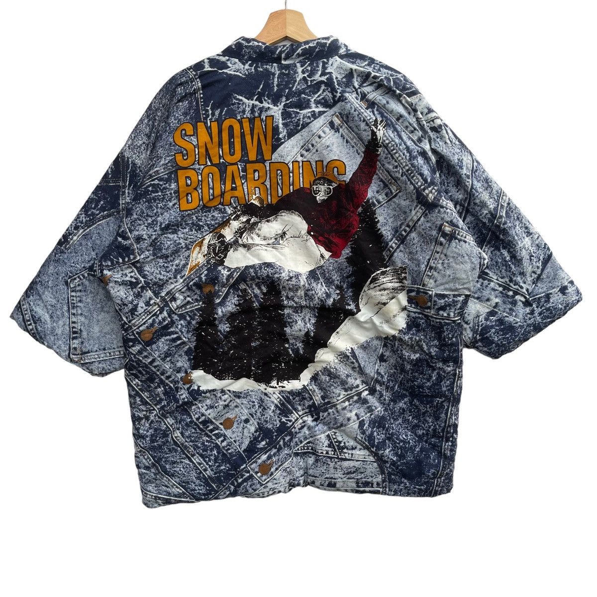Japanese Brand Custom Kimono Japan Dragon Snowboarding Backhit Size US XXL / EU 58 / 5 - 5 Thumbnail
