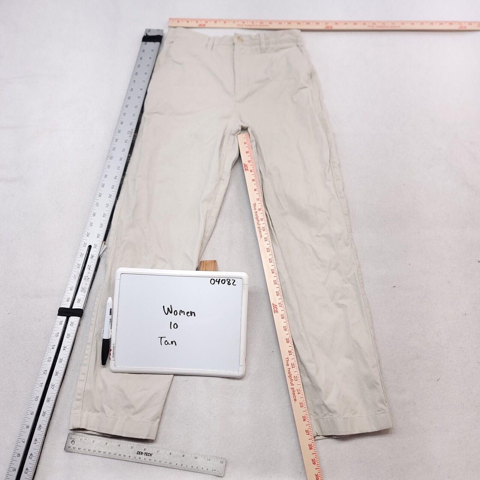 Covington Covington Casual Button Chino Pants Womens Size 10 Beige Size 32" / US 10 / IT 46 - 4 Thumbnail