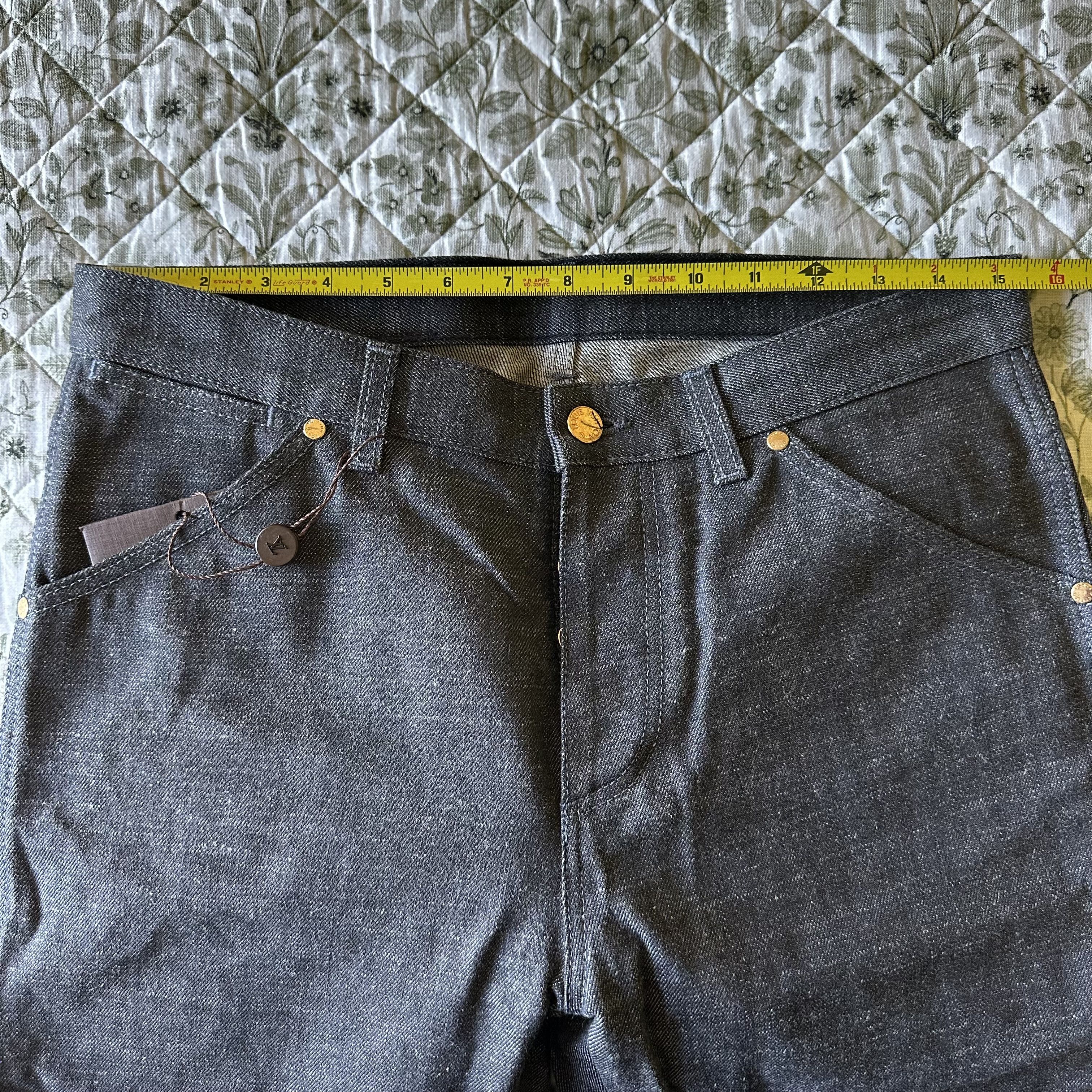 Louis Vuitton LOUIS VUITTON Dk Grey RAW COTTON DENIM Slim JEANS Sz 40 FR Size US 31 - 15 Thumbnail