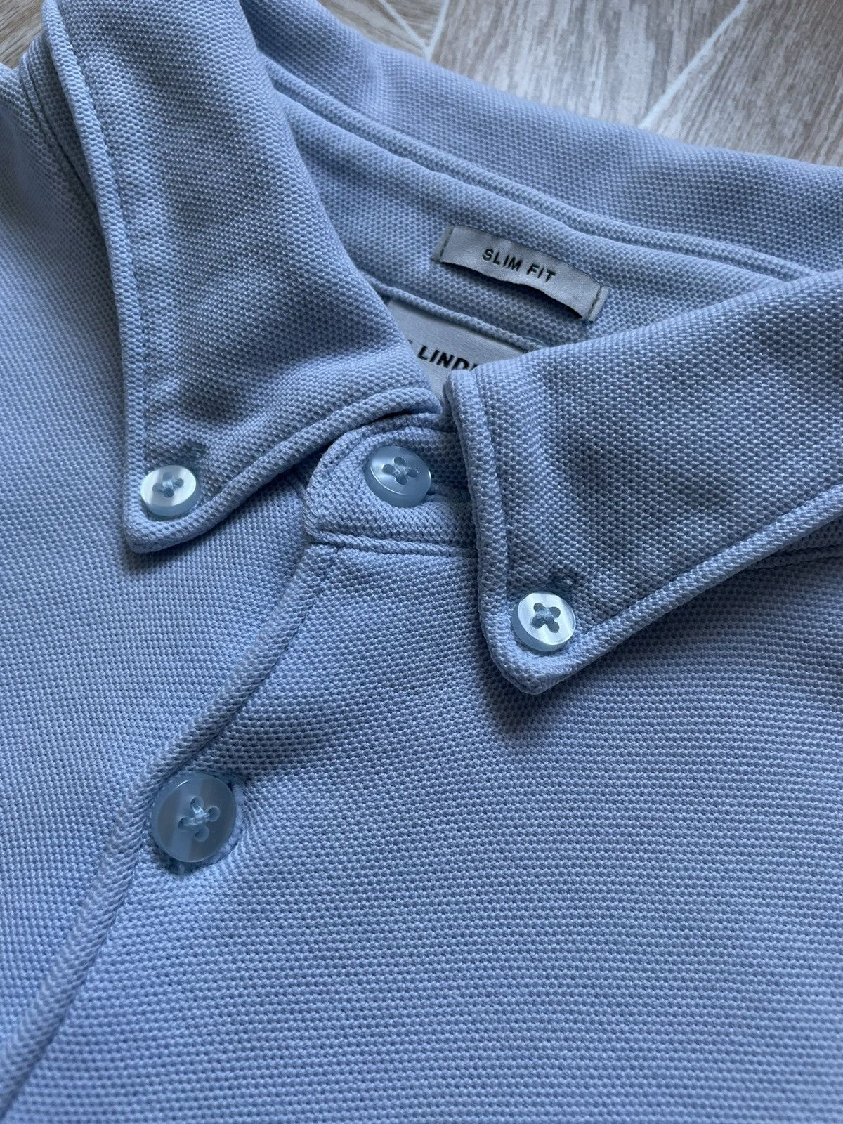 J.Lindeberg Rare Sport J. Lindeberg Sky Color Slim Fit Polo Tee XL Size US XL / EU 56 / 4 - 4 Thumbnail