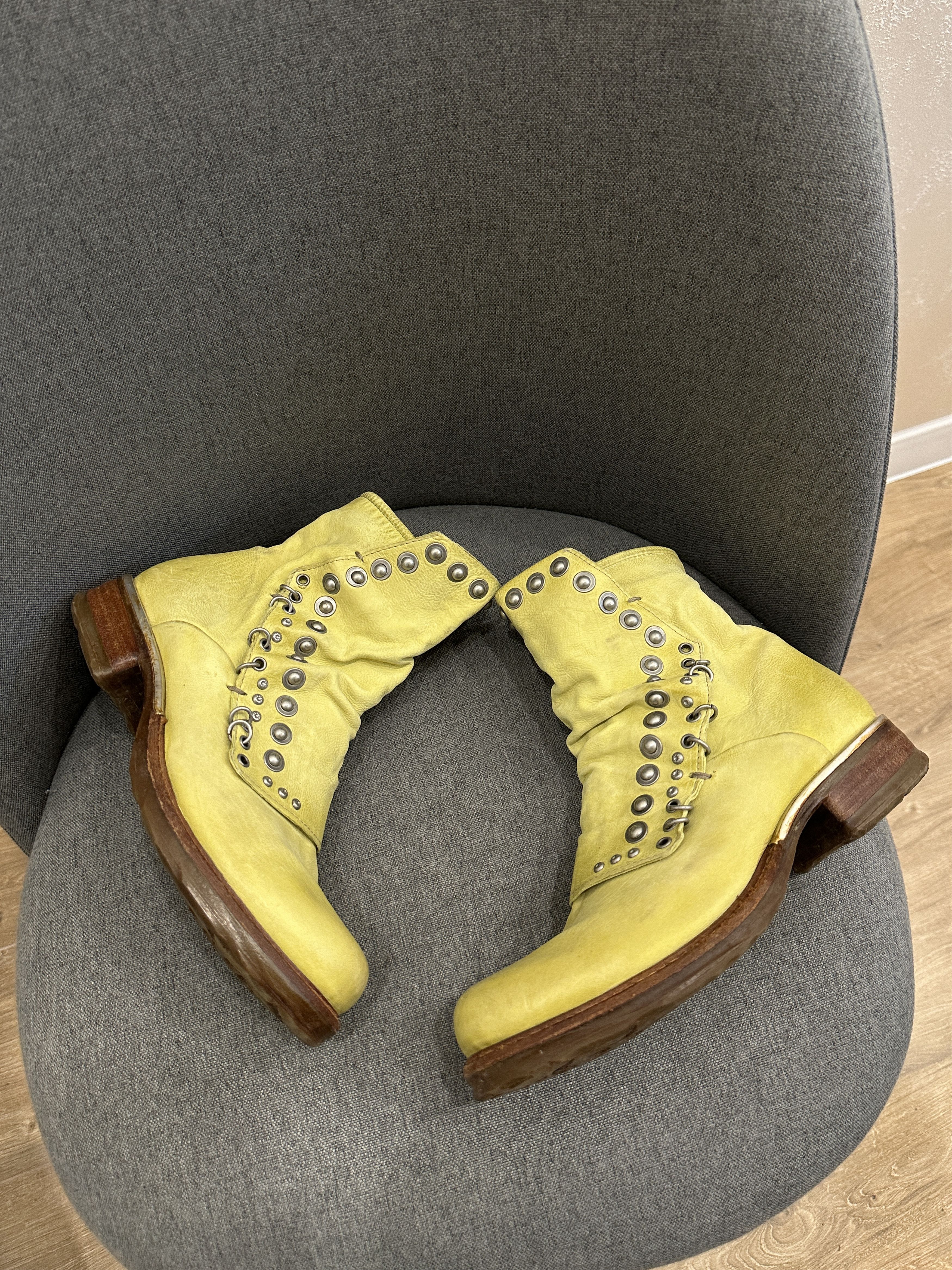 AS 98 Airstep women's Y2K Leather Ankle Boots Size: 38