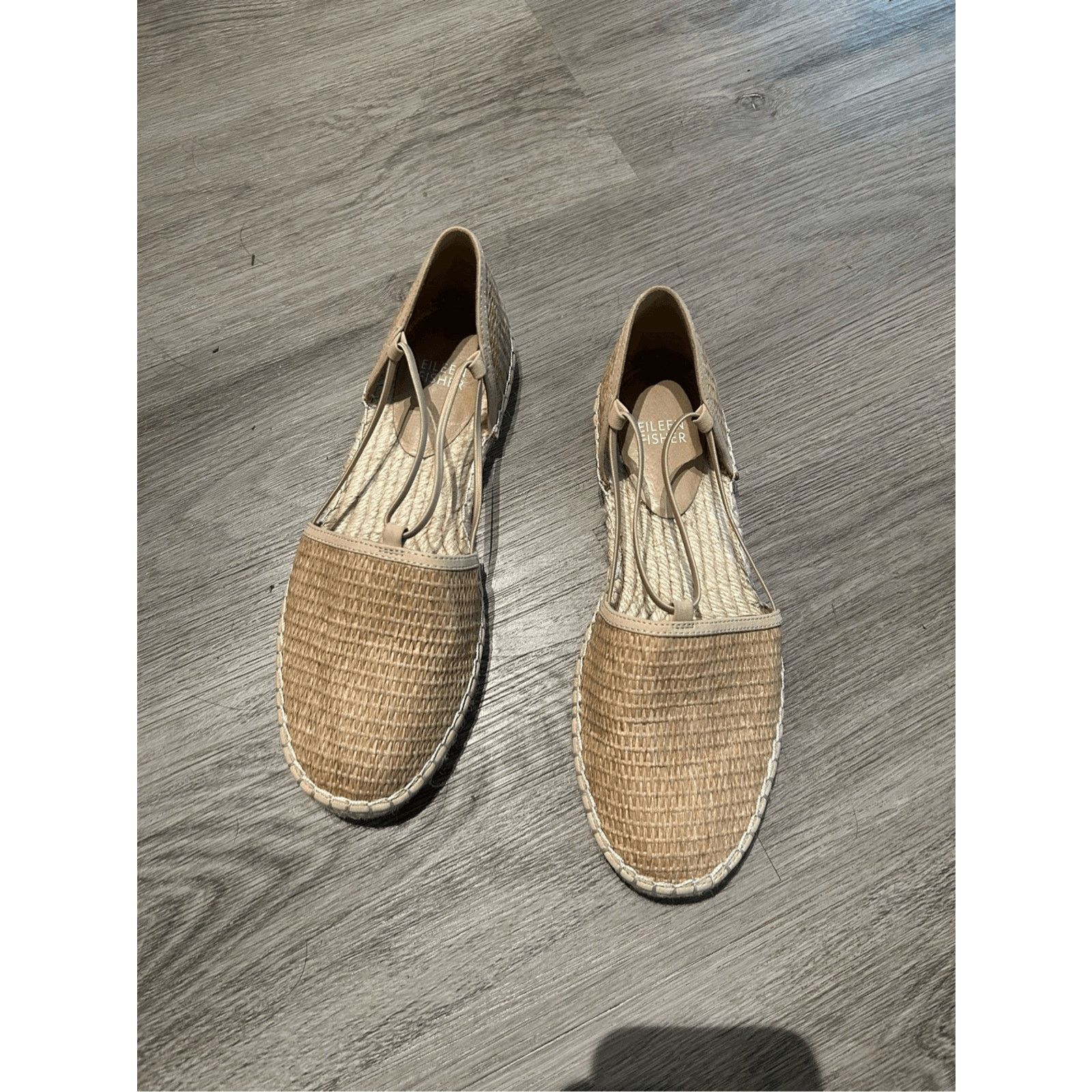 Eileen Fisher Eileen Fisher Lee Espadrille Flat Natural Tan, Sz 7.5, $155 Size US 7.5 / IT 37.5 - 2 Thumbnail