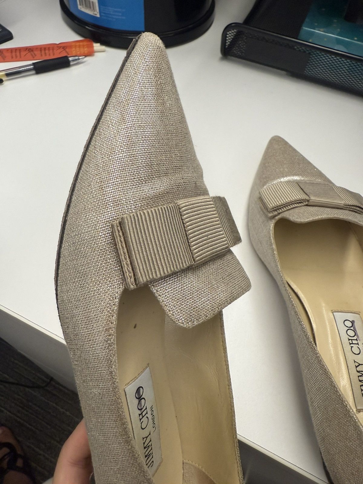 Jimmy Choo Jimmy choo women flat with bow Size US 7 / IT 37 - 14 Thumbnail