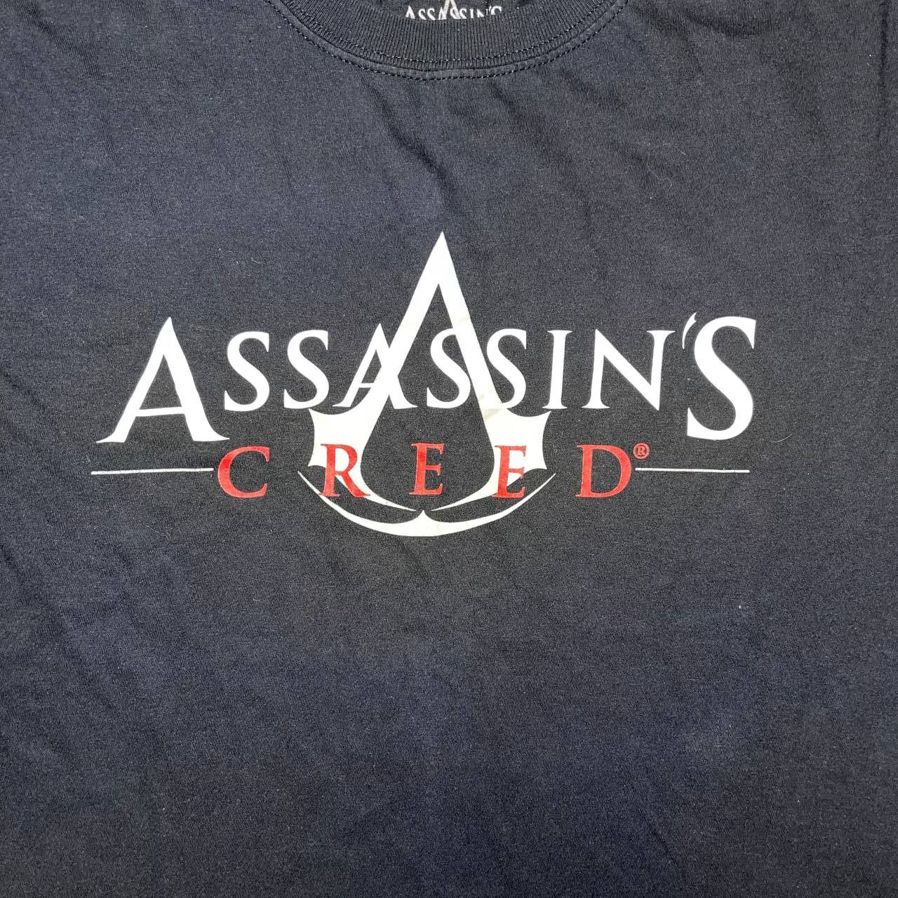 Vintage Assassins Creed T Shirt Logo Black Video Game Graphic SZ L Size US L / EU 52-54 / 3 - 6 Thumbnail