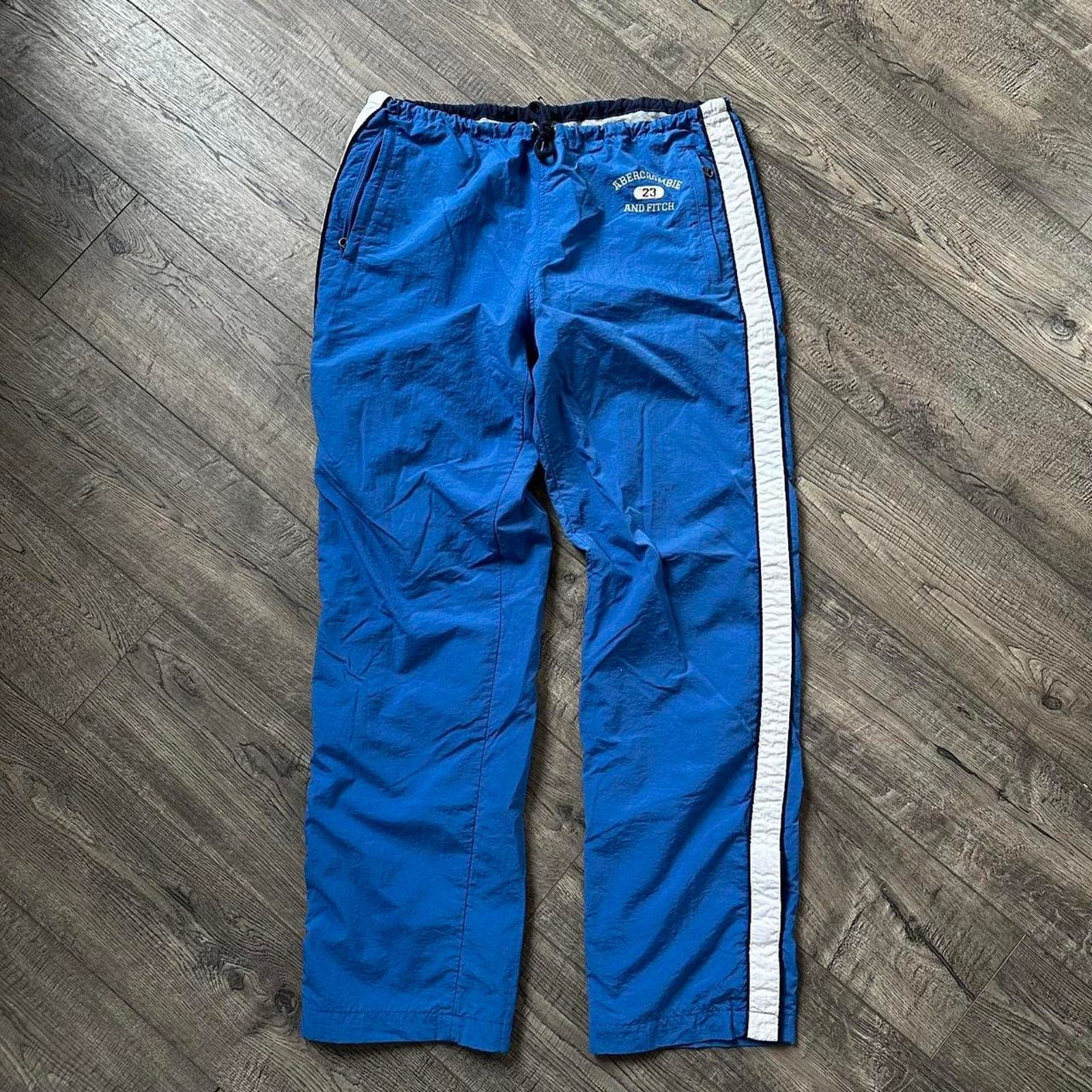 Abercrombie & Fitch × Vintage Vintage Y2K 00s Abercrombie & Fitch Striped Track Pants Size 28" / US 6 / IT 42 - 1 Thumbnail
