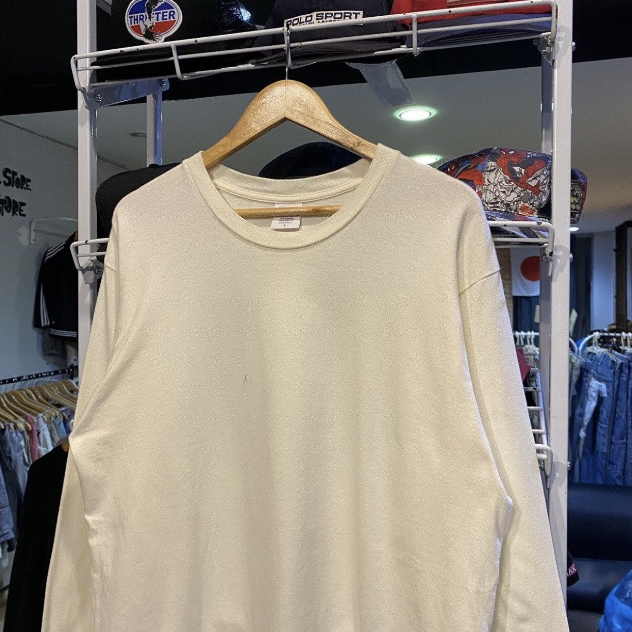 Supreme Supreme Plain White L/S Authentic Size L Size US L / EU 52-54 / 3 - 3 Thumbnail