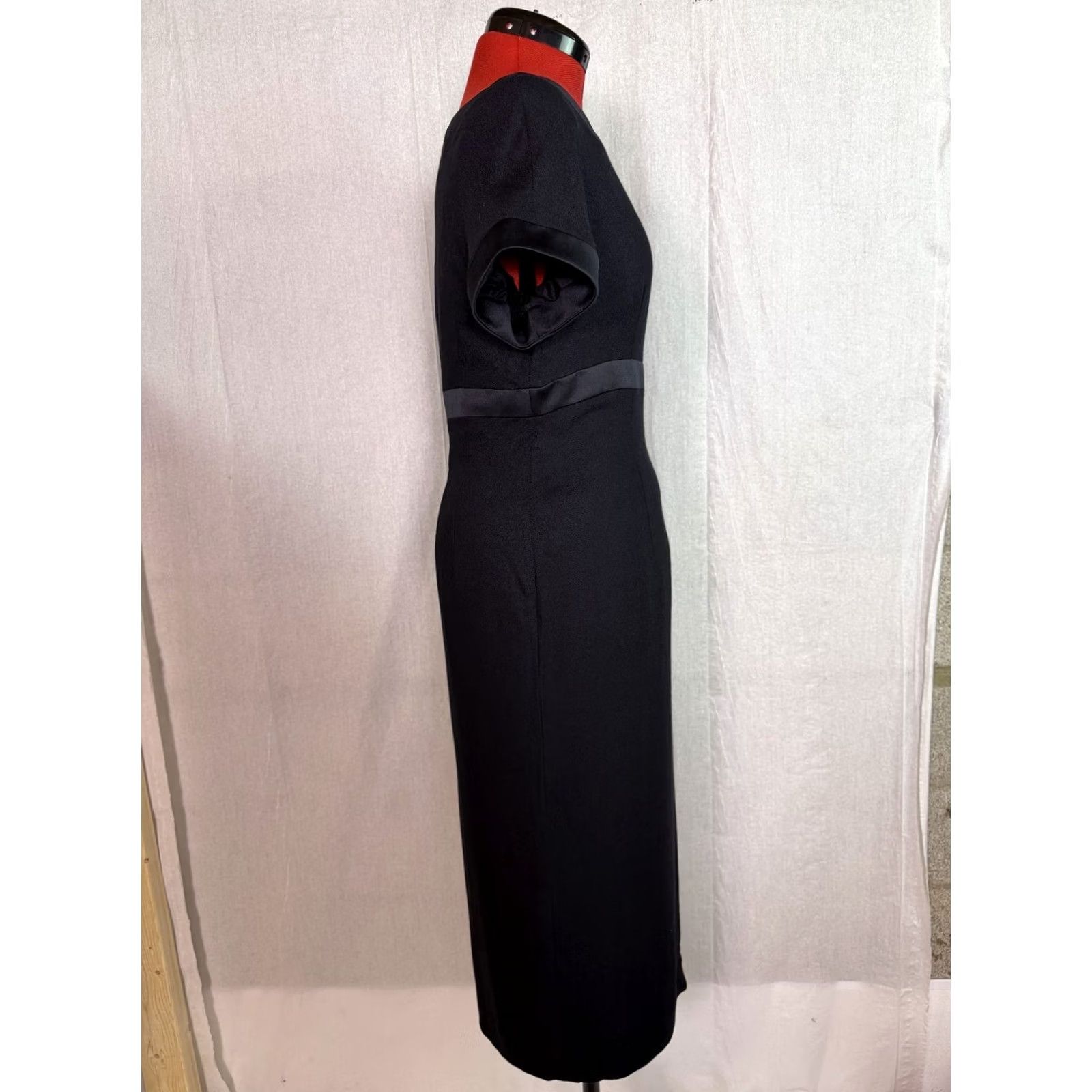 Liz Claiborne Liz Claiborne Dress Womens Black Size 12 Petite Vintage 90s Maxi Zip Up D229 Size XL / US 12-14 / IT 48-50 - 6 Thumbnail