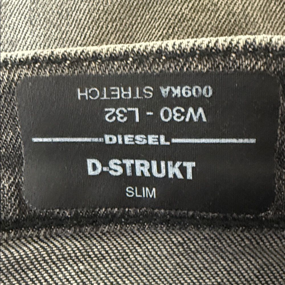Diesel Diesel D-Strukt Slim Grey Acid Wash Stretch Jeans W30 L32 Size US 30 / EU 46 - 8 Thumbnail