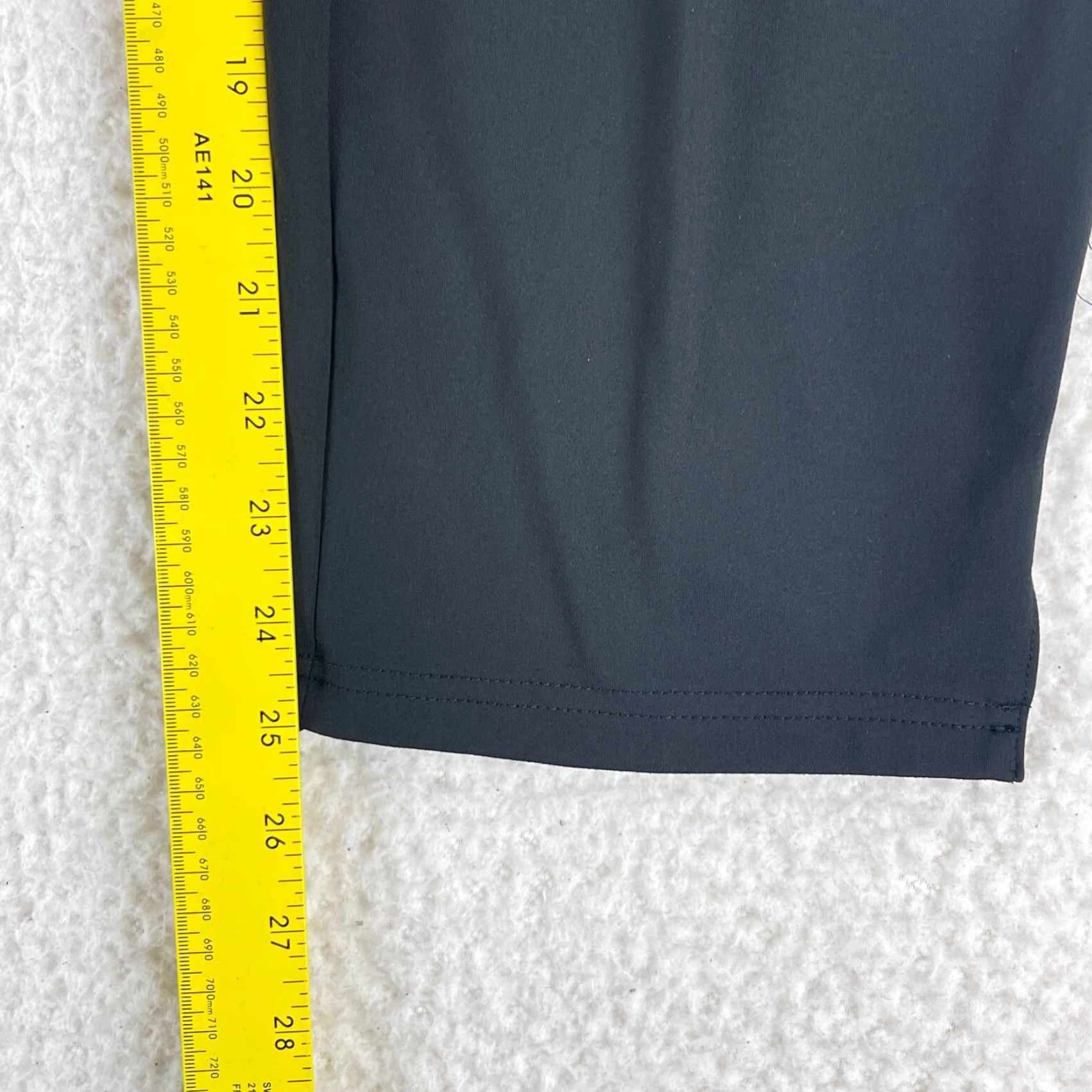 Joie Joie Black Pull On Straight Leg Cropped Pants Womens High Rise Large Size 36" / US 14 / IT 50 - 7 Thumbnail