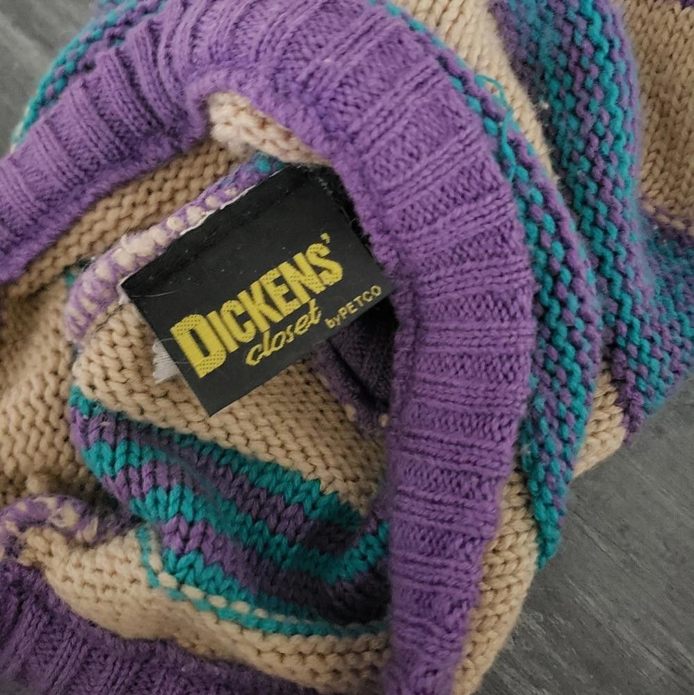 Designer Multicolored PETCO Dickens' Dog Sweater Size ONE SIZE - 3 Thumbnail