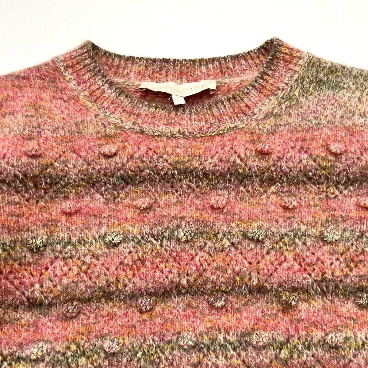 Vanessa Bruno Vanessa Bruno Sissi Popcorn Knit Sweater Small Pink Crew Size S / US 4 / IT 40 - 3 Thumbnail