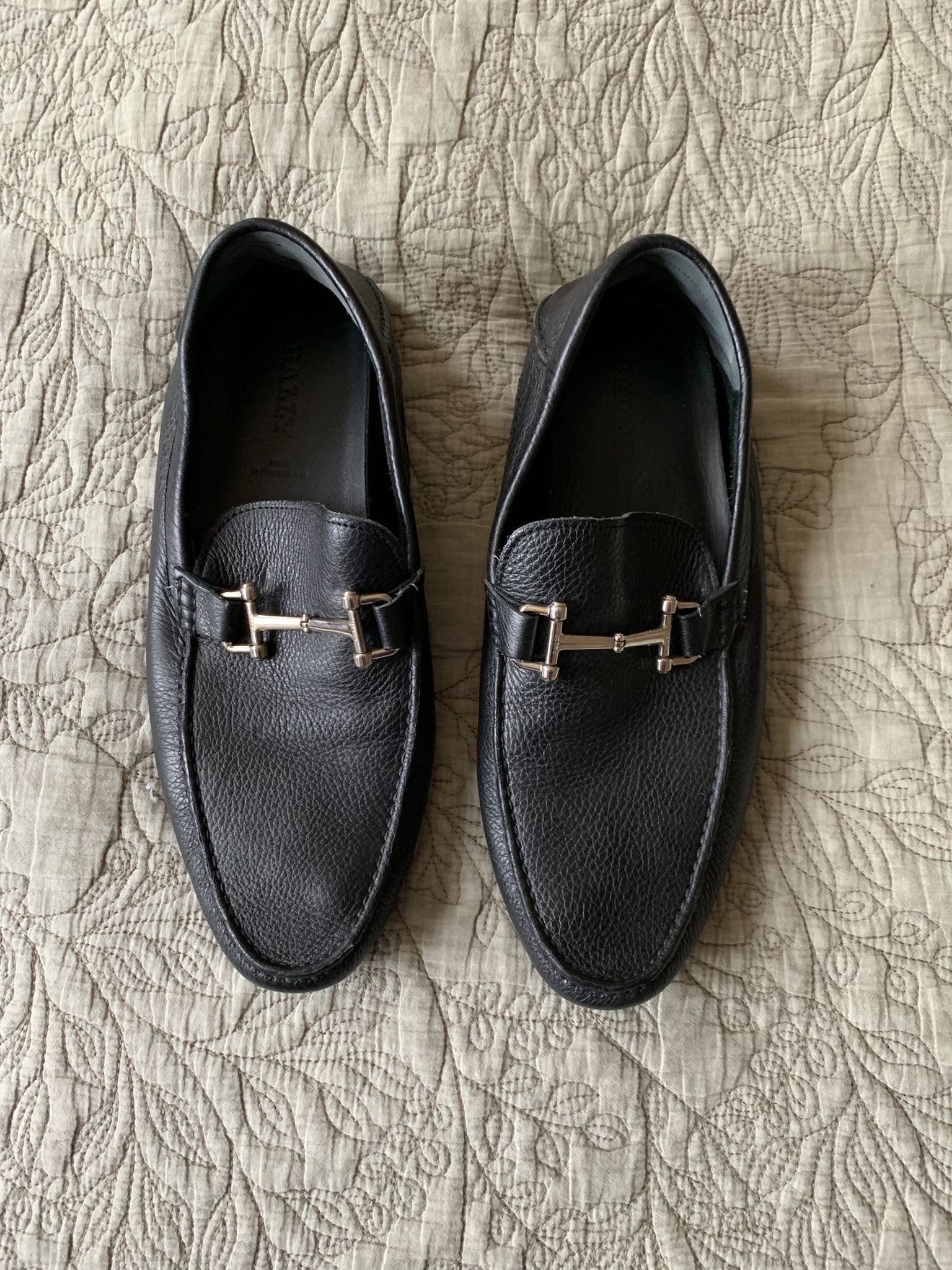 Bally Bally Black Leather Loafers Size US 9 / EU 42 - 1 Thumbnail