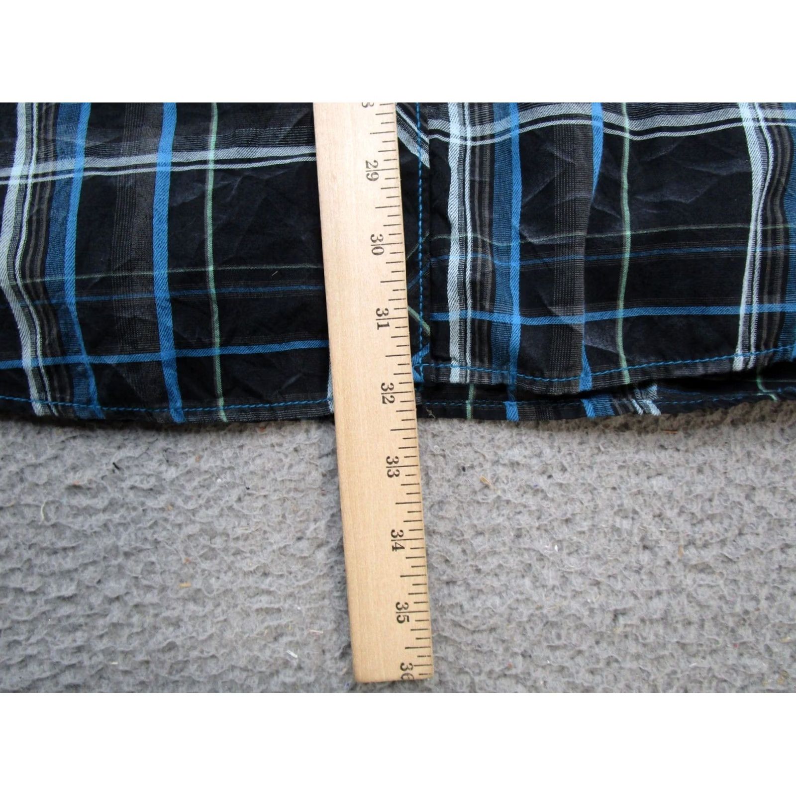 Vintage BKE Men’s Western Athletic Fit Long Sleeve Blue Plaid Pearl Snap Shirt Size 2XL Size US XXL / EU 58 / 5 - 6 Thumbnail