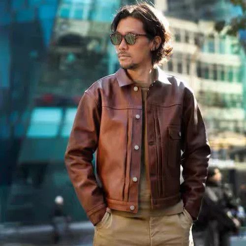 The Real McCoy's real mccoy's brown leather jacket type i Size US M / EU 48-50 / 2 - 1 Thumbnail