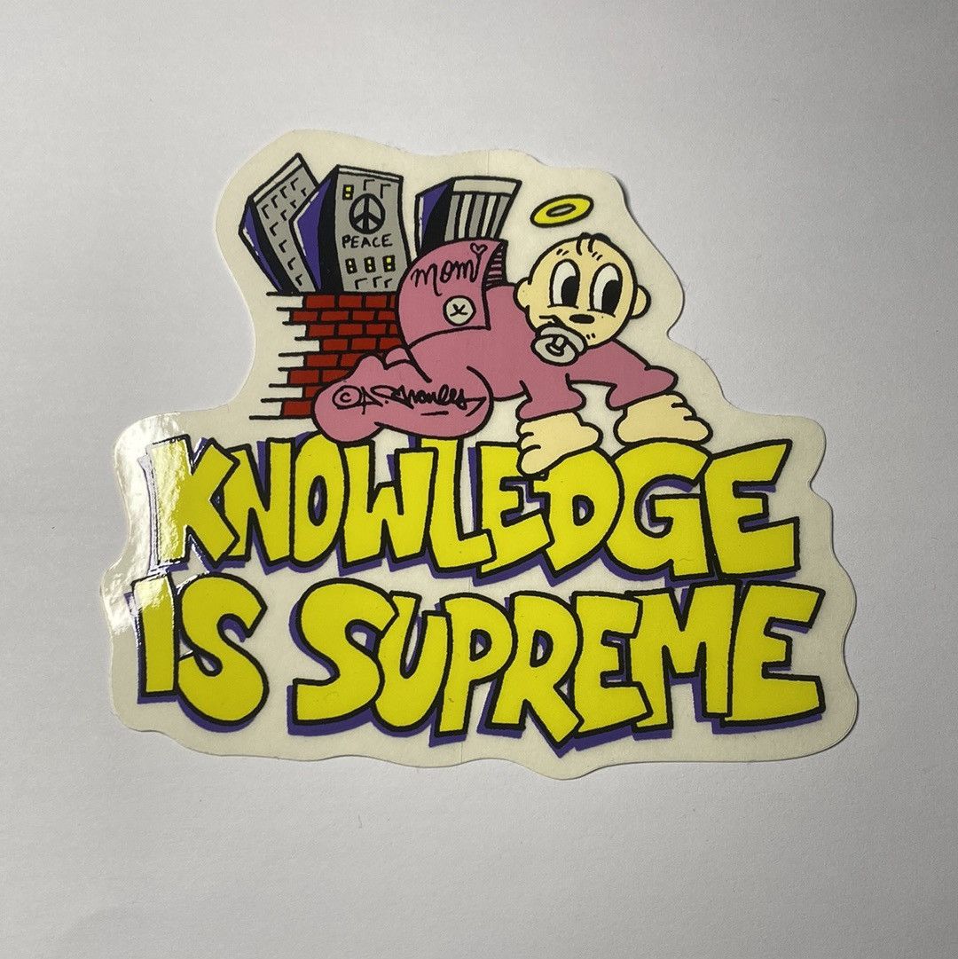 Supreme Supreme Knowledge Sticker | Grailed