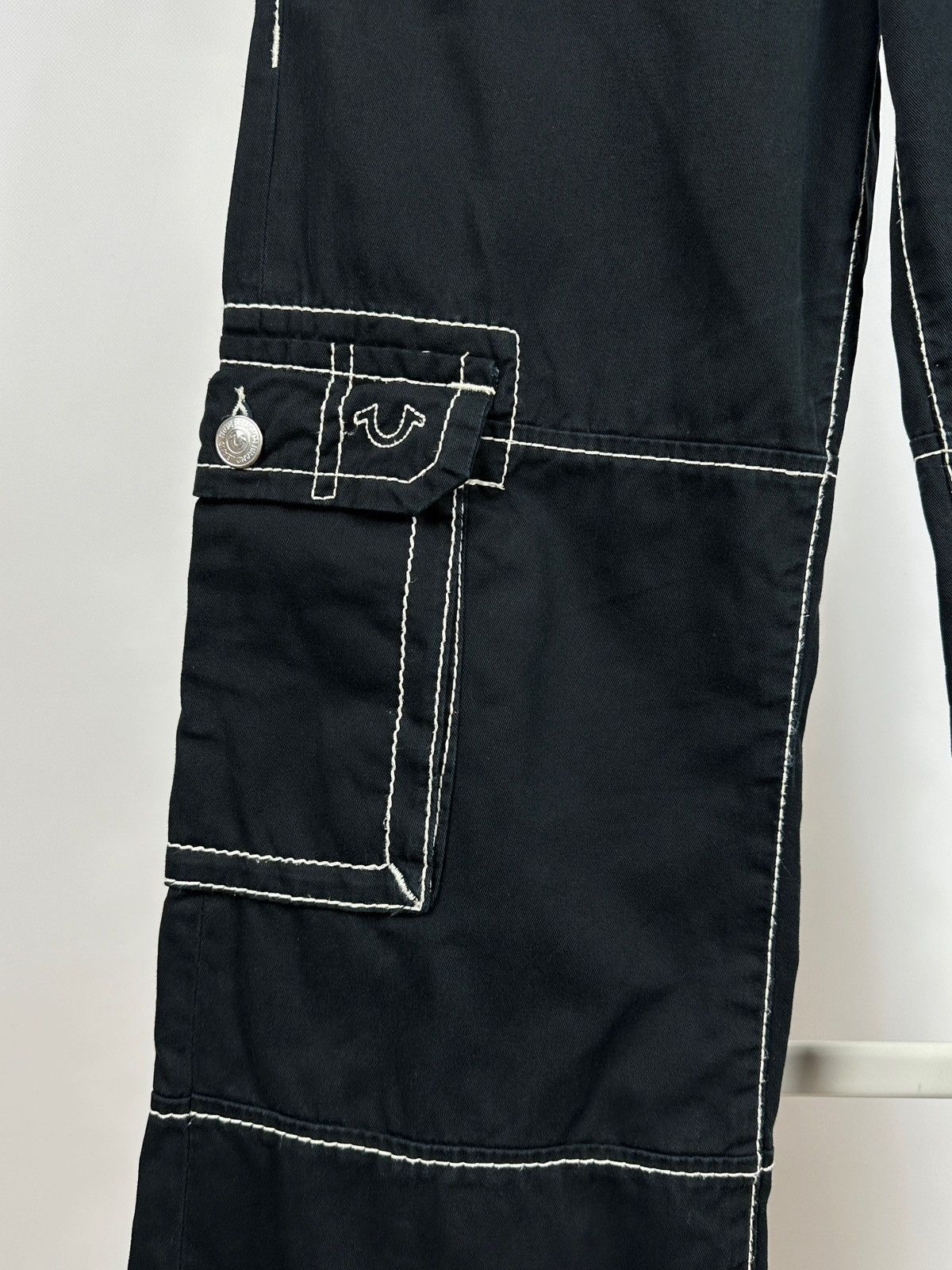 Japanese Brand True Religion Low Rise Baggy Cargo Pants Size US 28 / EU 44 - 8 Thumbnail