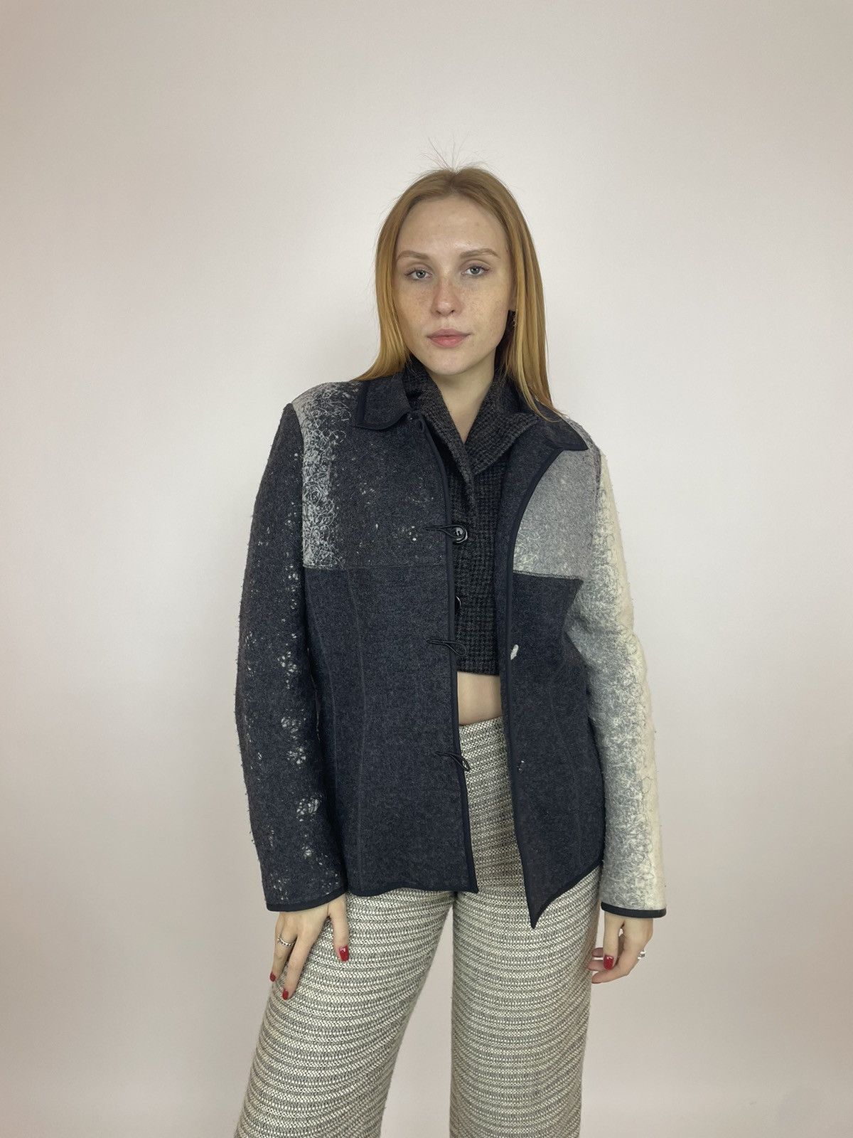 Vintage ET DIEU CREA LA FEMME Wool coat Womens size 44 Size M / US 6-8 / IT 42-44 - 2 Thumbnail