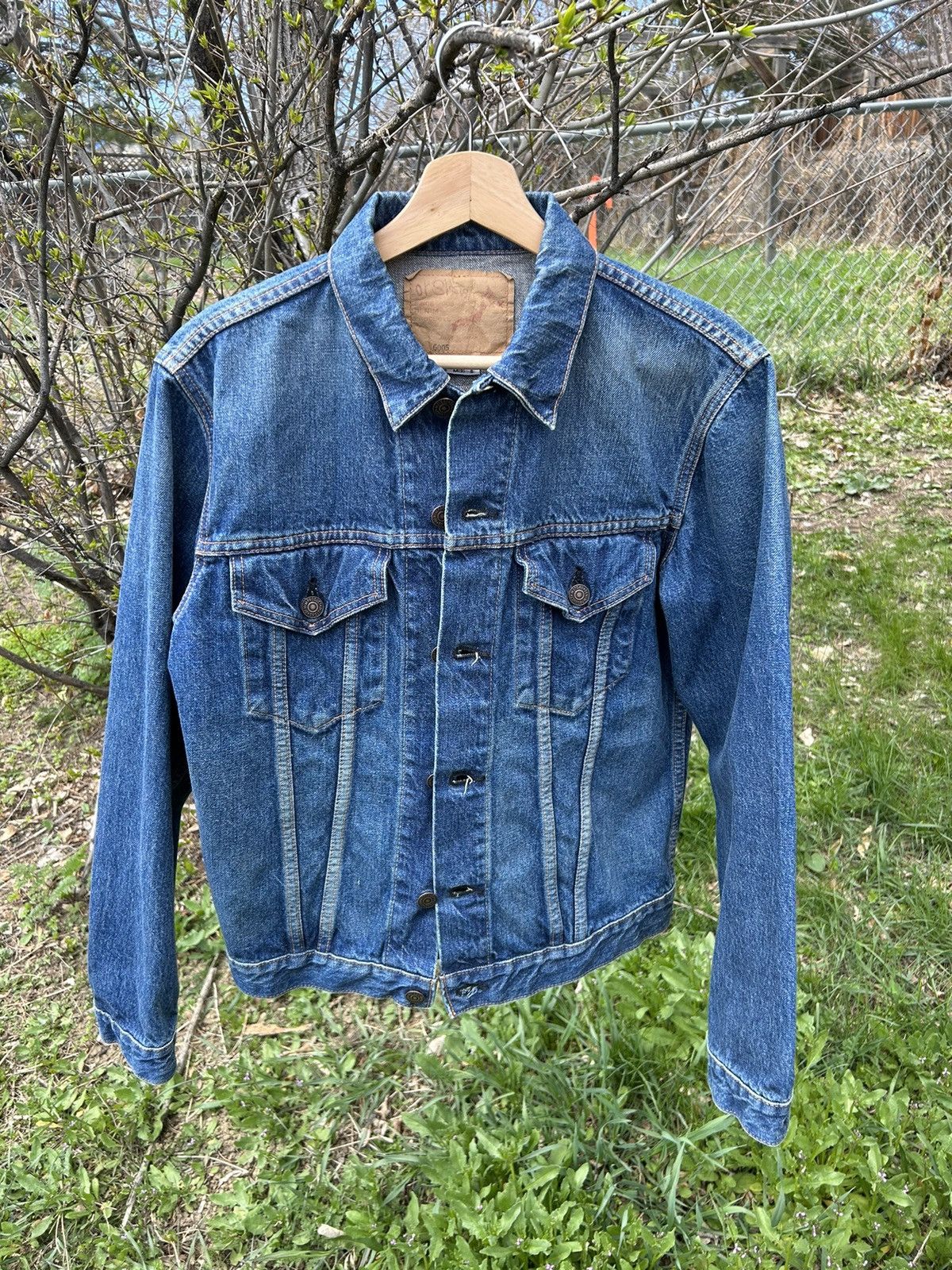 image of Orslow Type 3 Denim Jacket in Navy, Men's (Size Small)