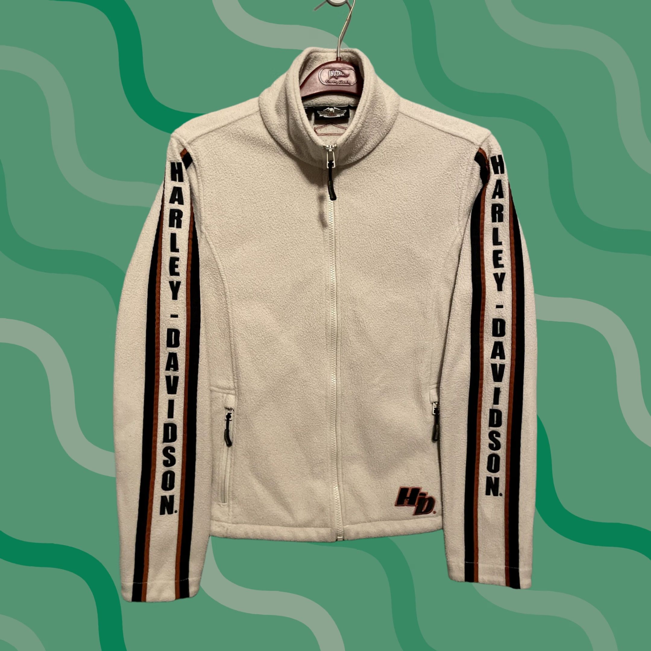 Harley Davidson VINTAGE Harley-Davidson Jacket Fleece Women Beige Size L Size L / US 10 / IT 46 - 1 Thumbnail