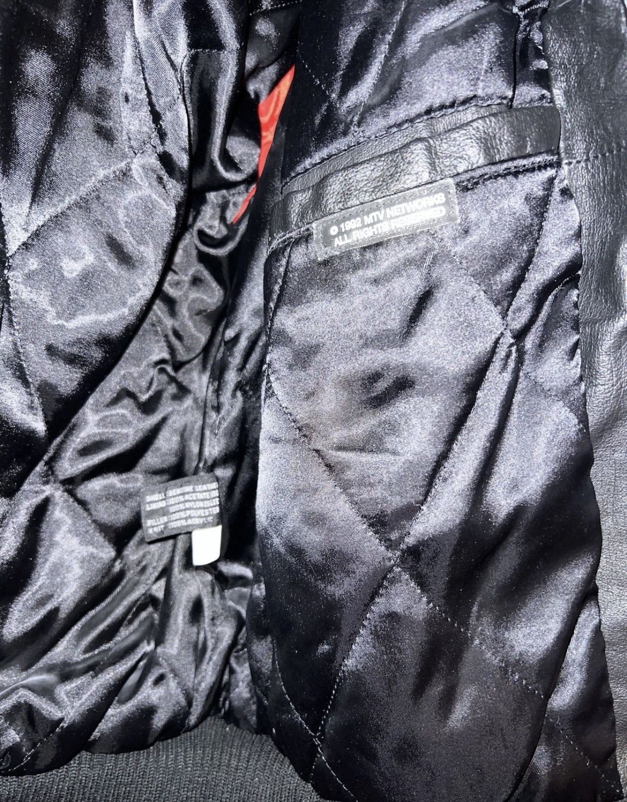 Mtv VTG 1992 MTV MUSIC TELEVISION LEATHER JACKET BLACK S BOMBER Size US S / EU 44-46 / 1 - 14 Thumbnail
