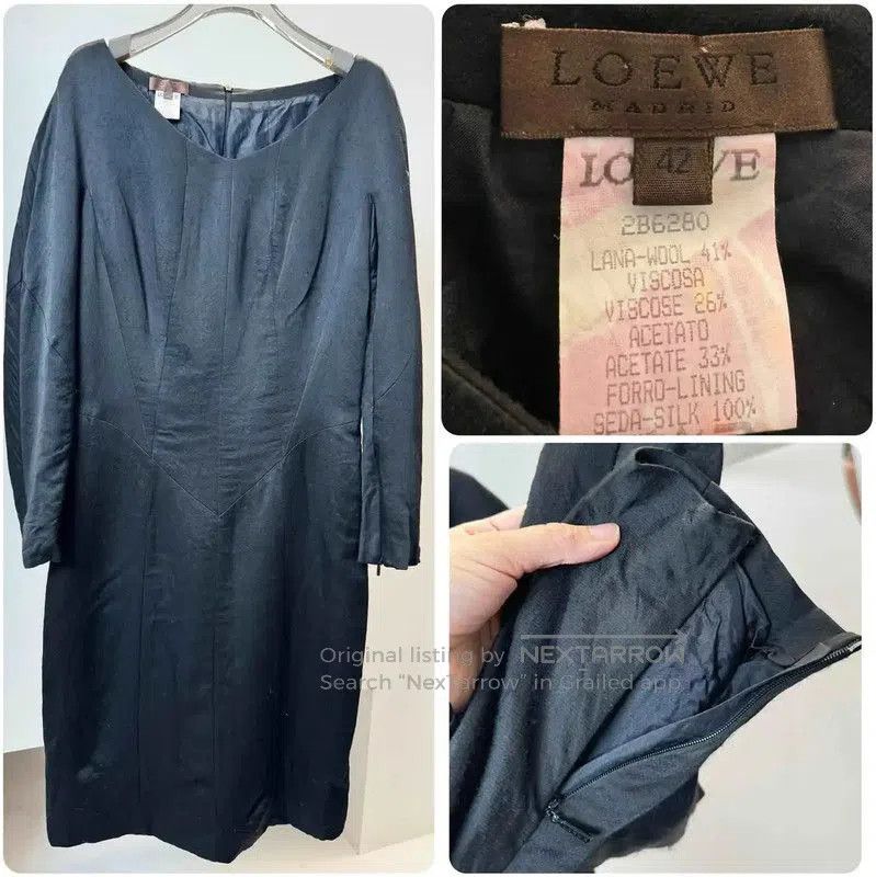 Loewe Loewe Black Wool Blend Dress . Size M / US 6-8 / IT 42-44 - 1 Thumbnail