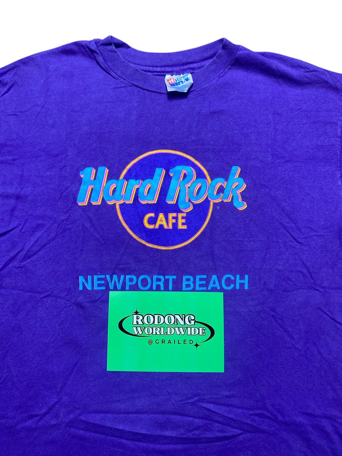 Hard Rock Cafe VINTAGE HARD ROCK CAFE NEWPORT BEACH TEE Size US L / EU 52-54 / 3 - 3 Thumbnail