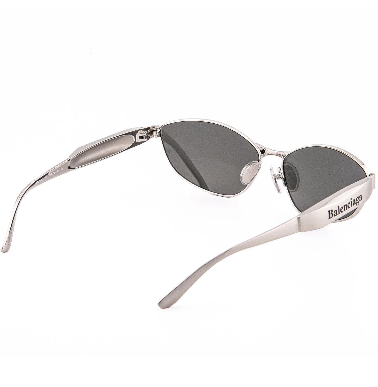 Balenciaga BALENCIAGA 0356 Silver Mirror 004 Fashion Sunglasses BB0356S Size ONE SIZE - 4 Thumbnail