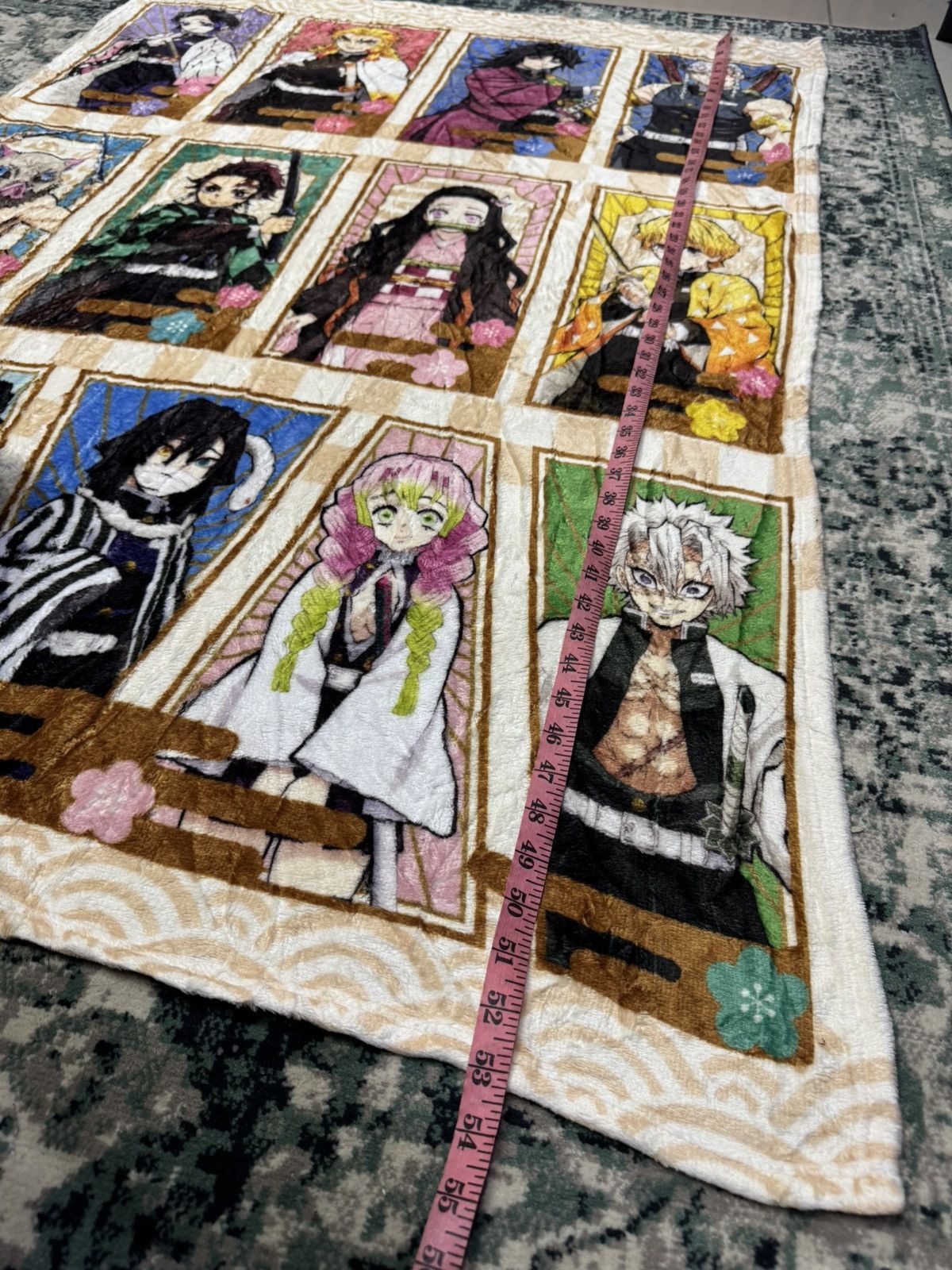 Anime × Cartoon Network × Japanese Brand VINTAGE BANDAI DEMON SLAYER ALL CHARACTERS BLANKET 3G0014 Size ONE SIZE - 2 Thumbnail