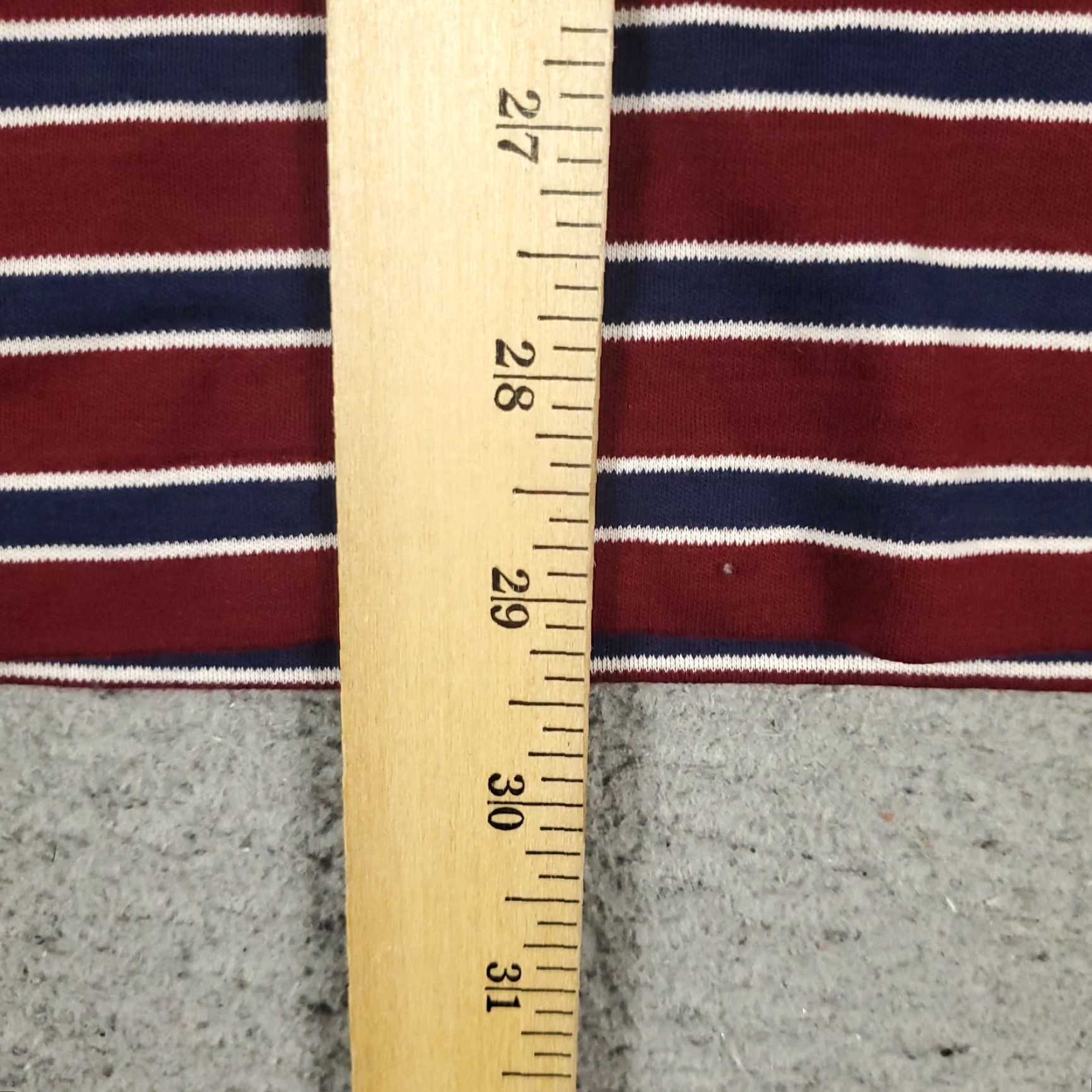 Ralph Lauren Ralph Lauren Polo Shirt Mens Large Red Blue Stripe Classic Fit Pony Short Sleeve Shirt Size US L / EU 52-54 / 3 - 5 Thumbnail