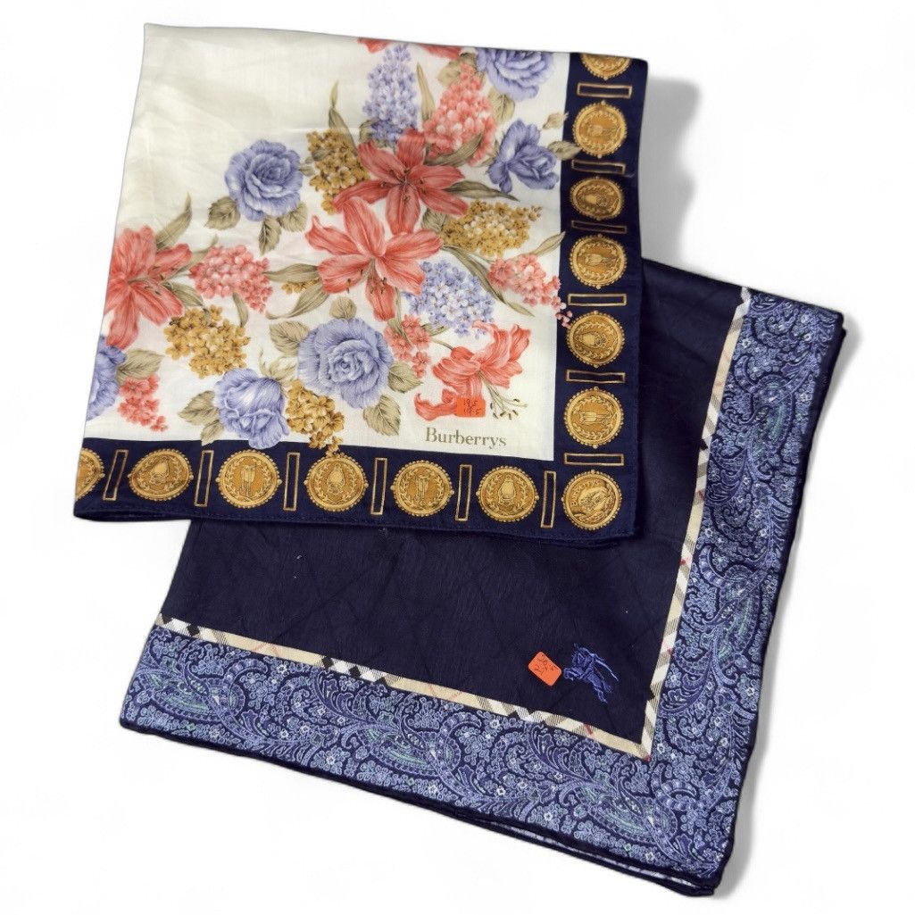 Vintage 🔥 Burberry Handkerchief | Neckerchief | Bandana | Size ONE SIZE - 1 Thumbnail