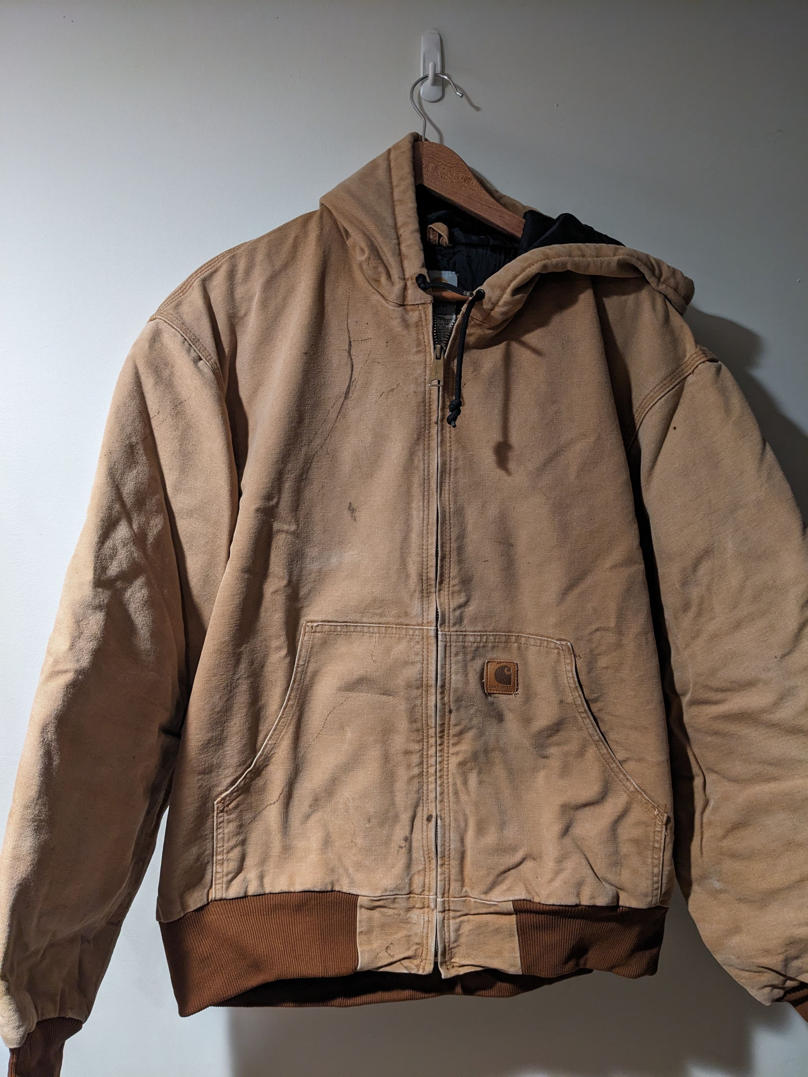 Carhartt × Vintage Vintage Carhartt J247 BRN Duck Canvas Full Zip Jacket Size US XL / EU 56 / 4 - 1 Thumbnail