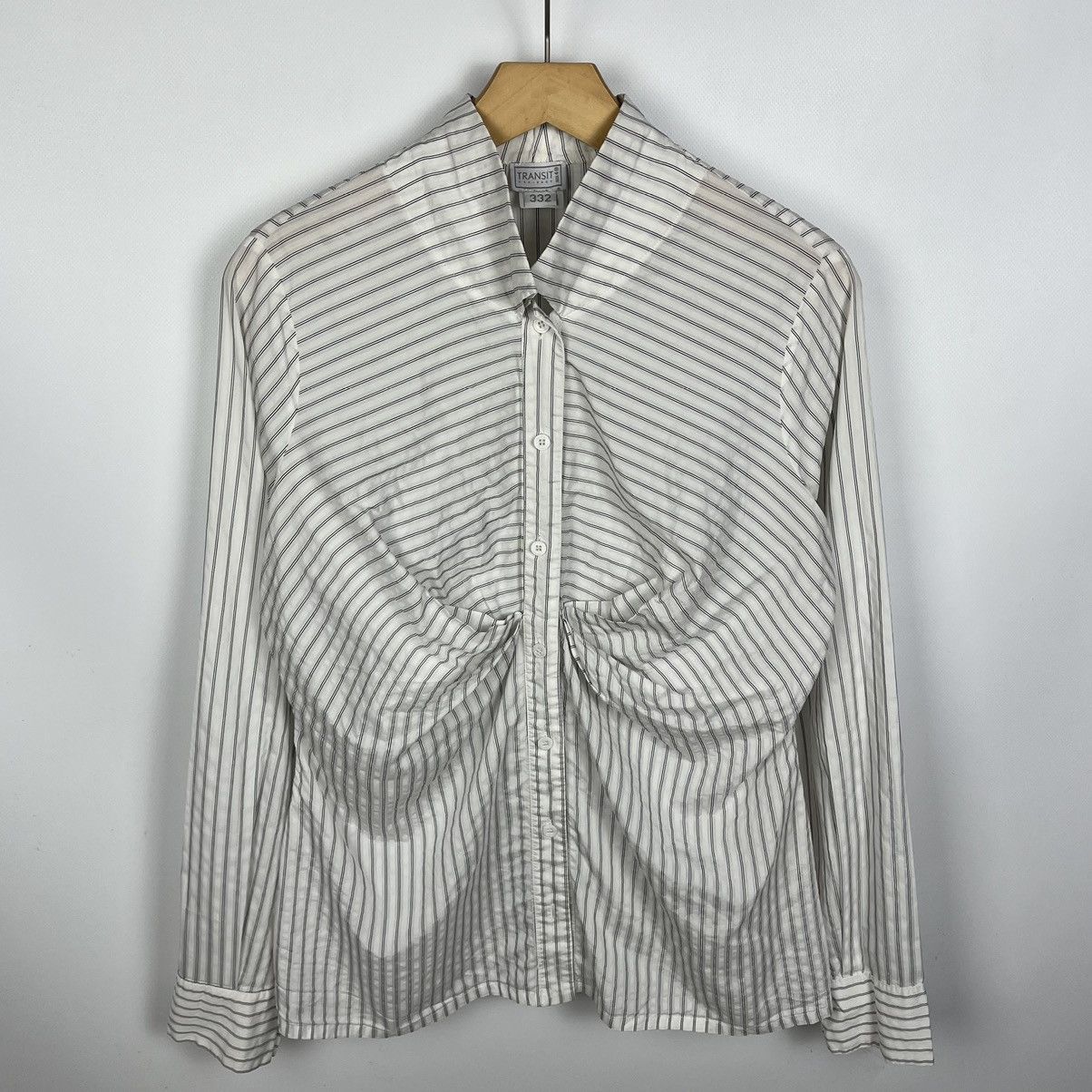 Transit Ladies Transit Par-Such Avant-Garde Button Up Shirt Size L / US 10 / IT 46 - 10 Thumbnail