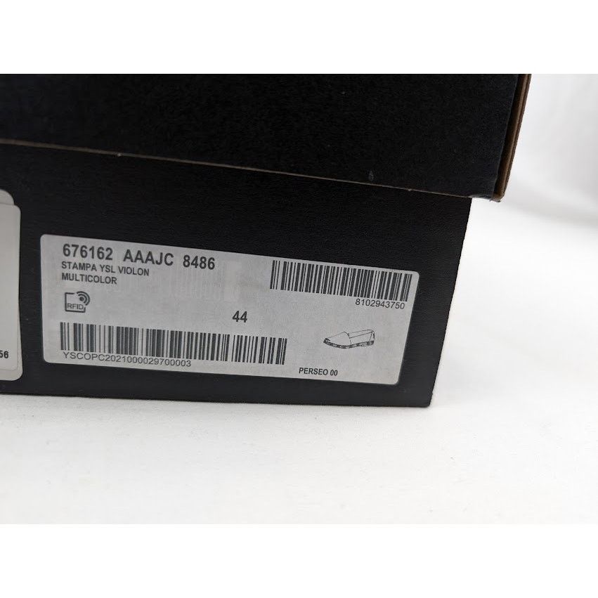 Saint Laurent Paris o1rshd1 Stampa YSL Violon Shoes in Multicolor Size US 11 / EU 44 - 21 Thumbnail