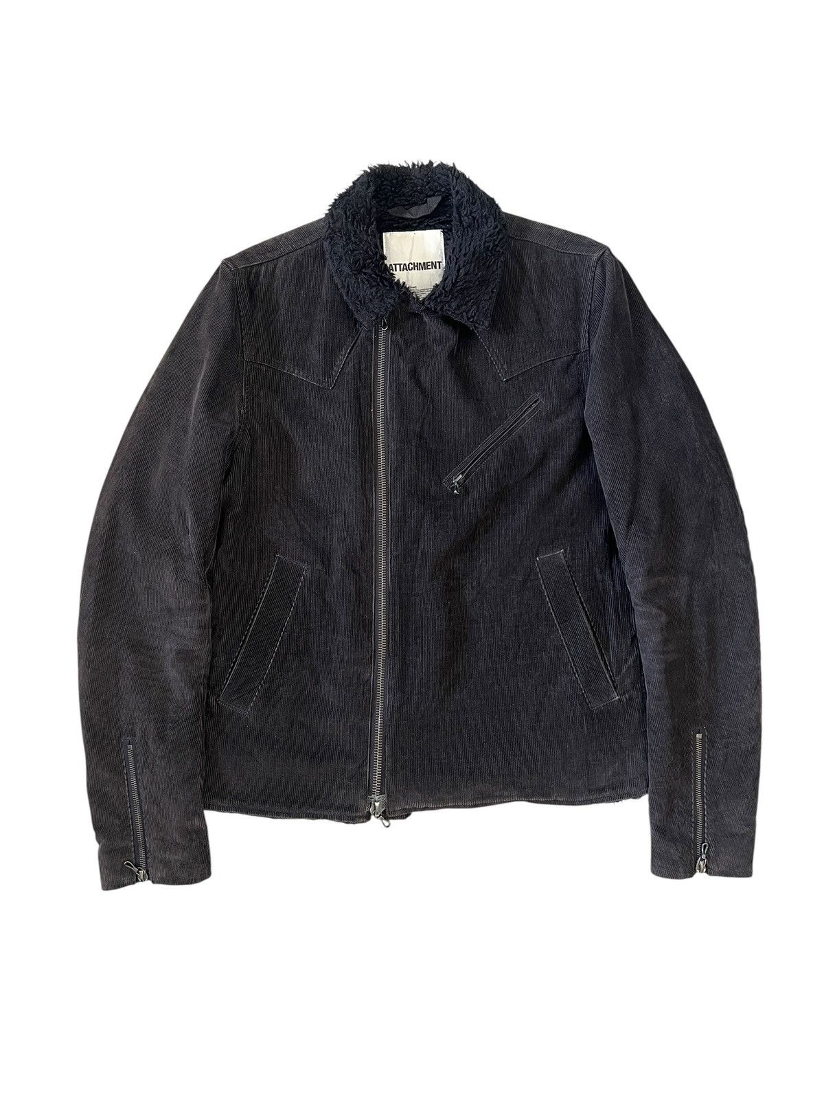 Attachment 2000s Attachment Faux Fur Corduroy Rider Jacket Size US M / EU 48-50 / 2 - 7 Thumbnail