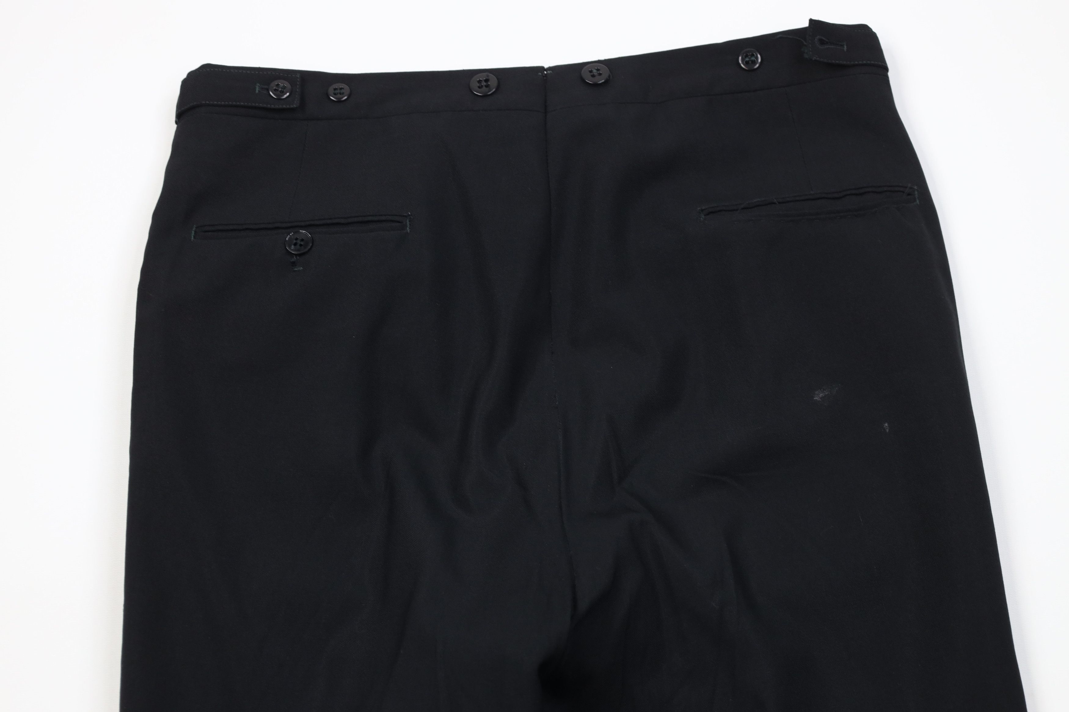 Vintage Vintage 50s 60s Flared Rayon Gabardine Wool Tuxedo Pants USA Size US 34 / EU 50 - 13 Thumbnail