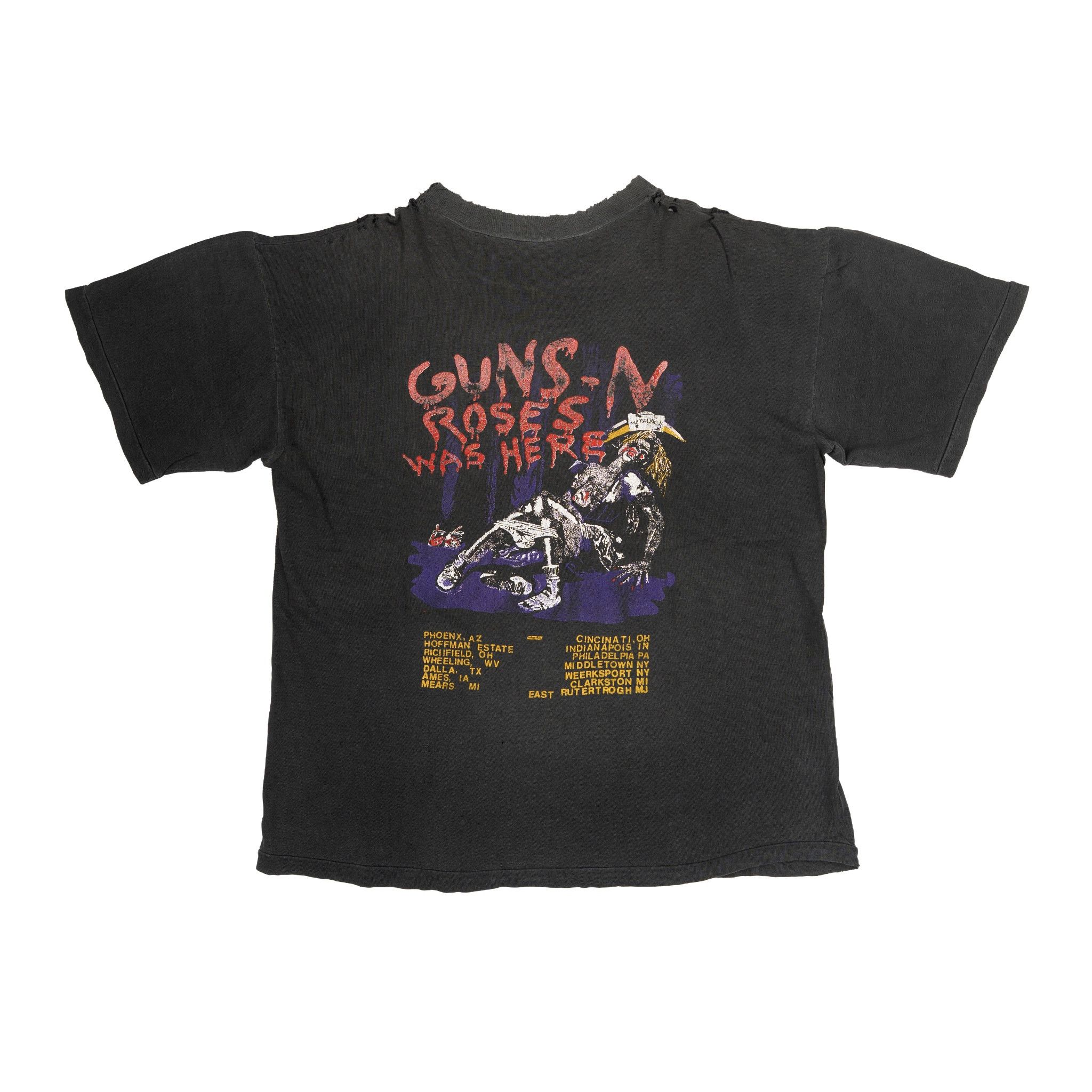 Vintage 1988 Guns N Roses Appetite For Destruction Tour Logo Short Size US L / EU 52-54 / 3 - 1 Thumbnail