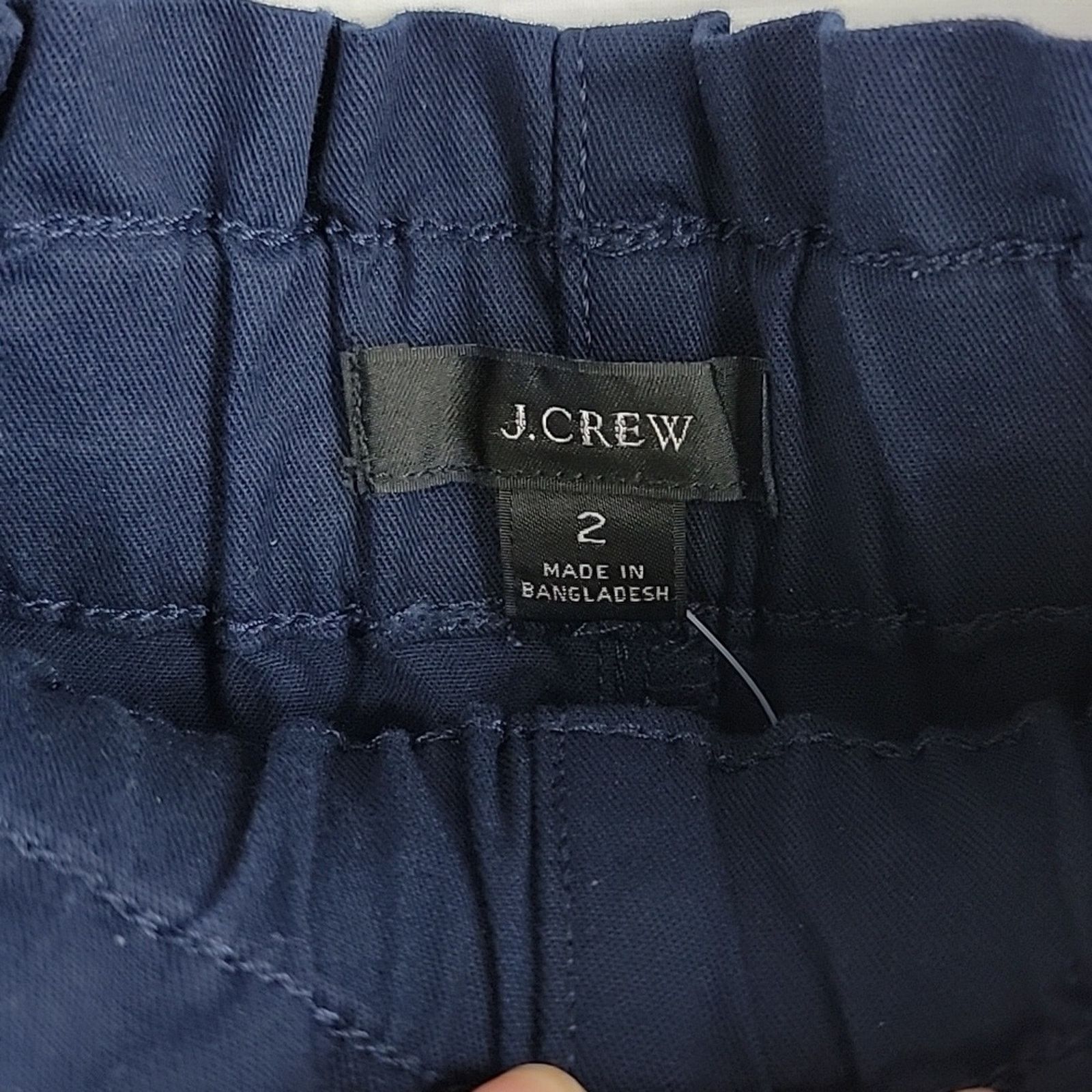 J.Crew J Crew Navy Paperbag Chino Shorts Size 2 Size 26" / US 2 / IT 38 - 8 Thumbnail