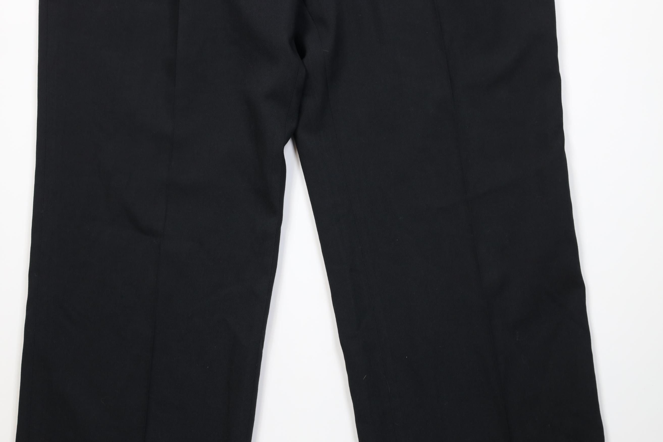 Vintage Vintage 90s Streetwear Wool Wide Leg Chino Pants Black USA Size US 38 / EU 54 - 3 Thumbnail