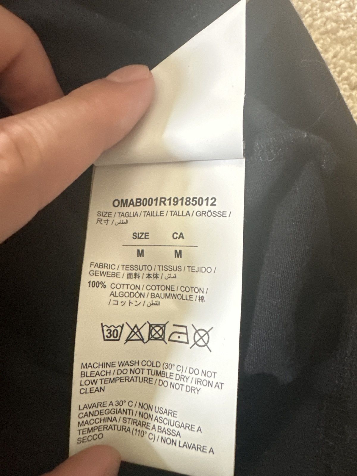 Off-White Off-White Virgil Alboh Spring-Summer 2019 Black Long Sleeve Size US M / EU 48-50 / 2 - 5 Thumbnail