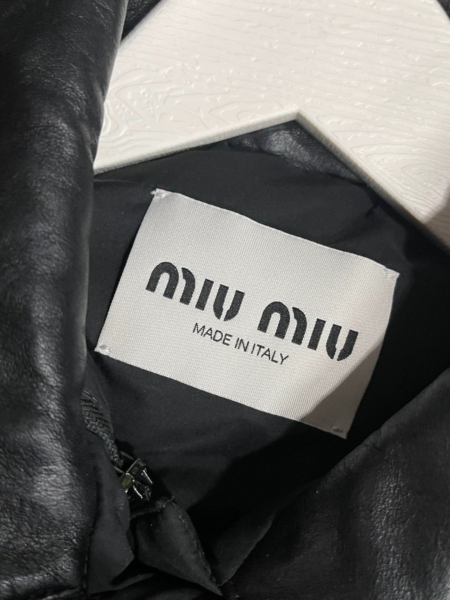 Miu Miu MIU MIU Leather Collar Down Coat 40 Size M / US 6-8 / IT 42-44 - 6 Thumbnail