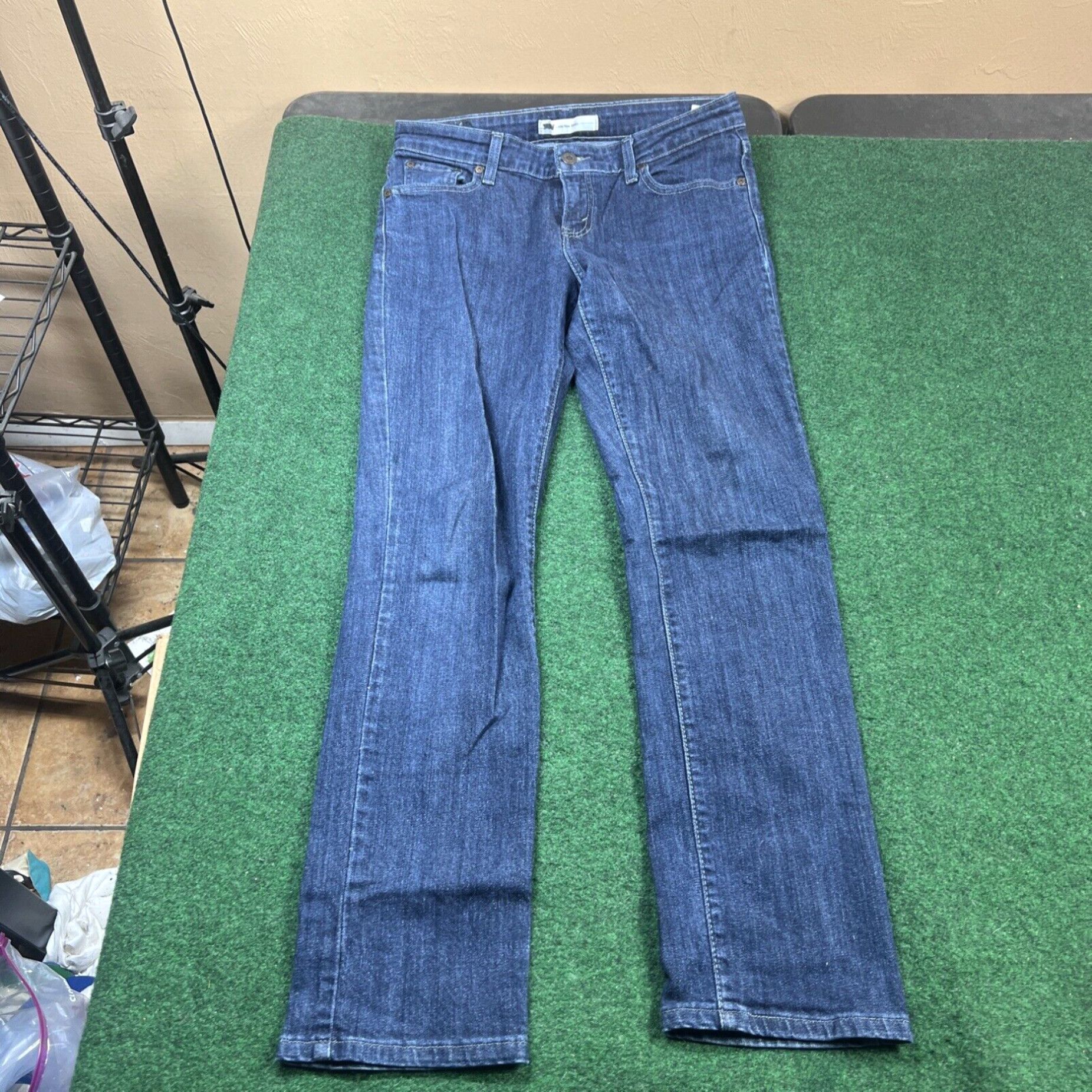 Levi's Levis Jeans Womens Blue Mid Rise Skinny Medium Wash Denim 32x30 Size 24" / US 00 / IT 34 - 4 Thumbnail