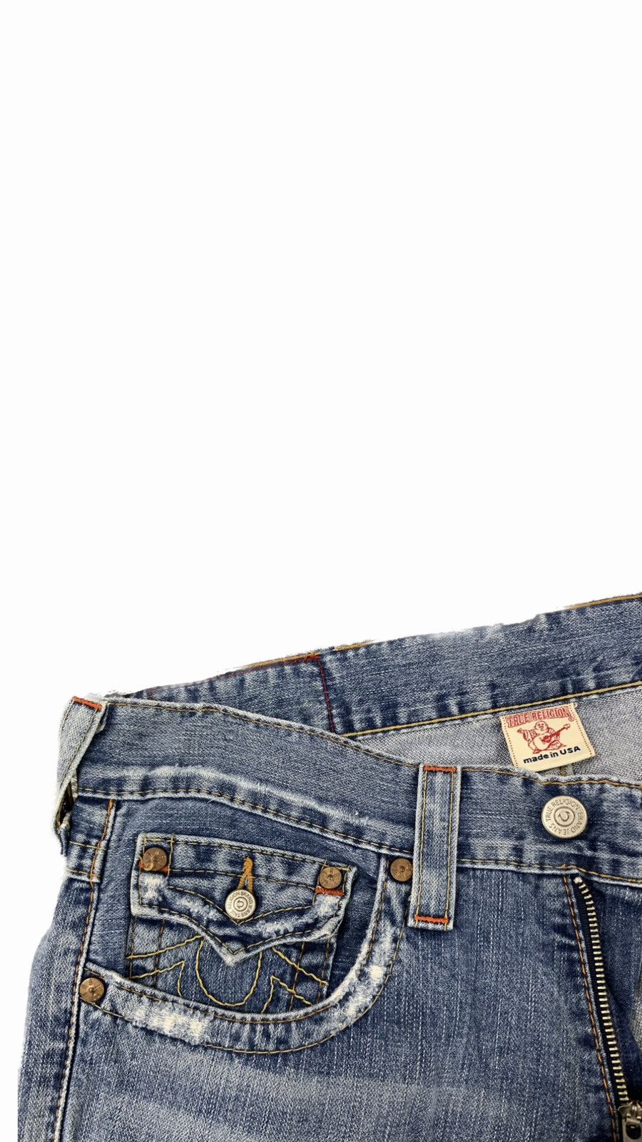 True Religion × Vintage True Religion Brand Jeans Size US 34 / EU 50 - 3 Thumbnail