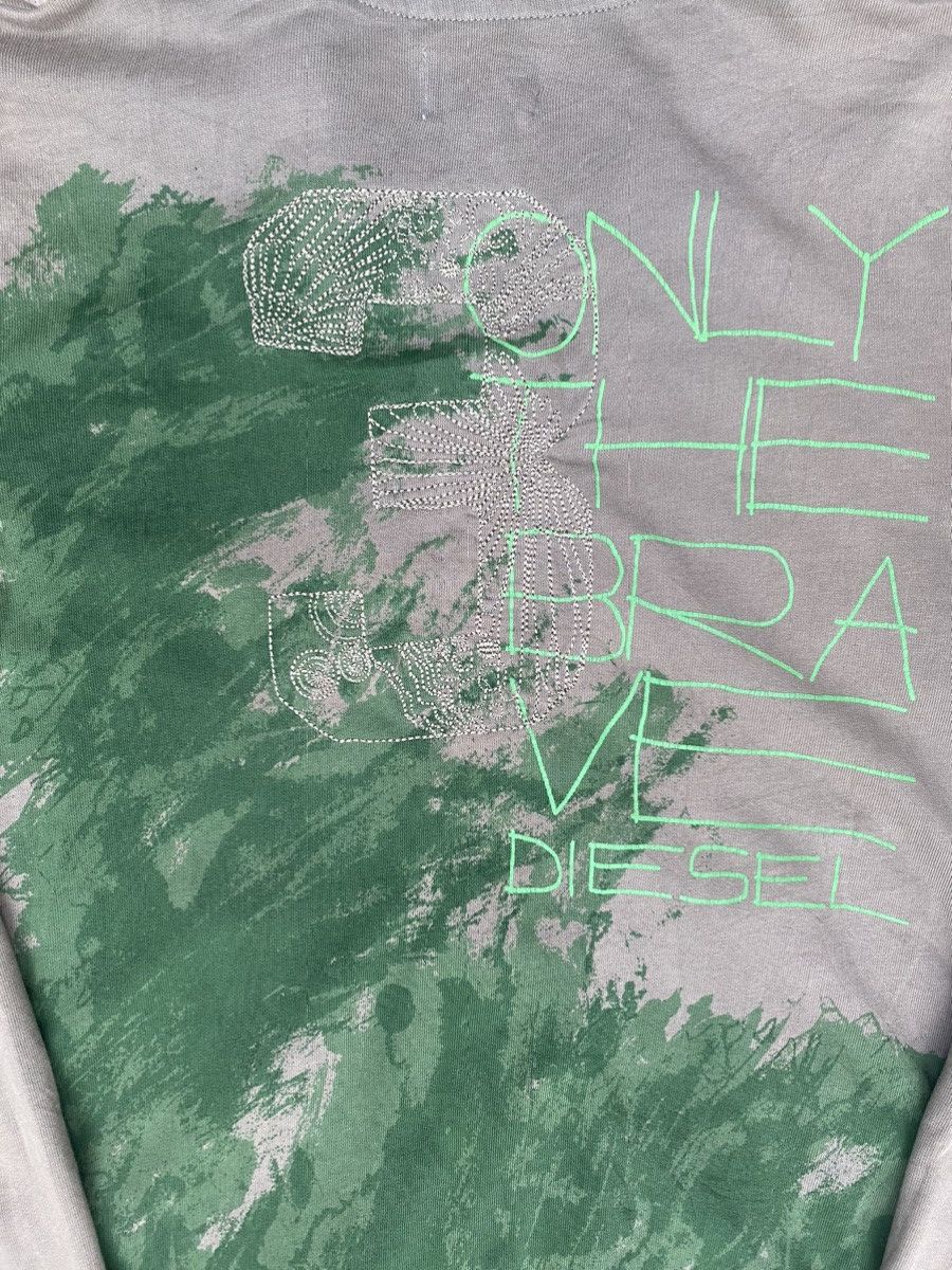 Diesel × Vintage Vintage Diesel Sun Faded Olive Green Hoodies Size US XS / EU 42 / 0 - 8 Thumbnail